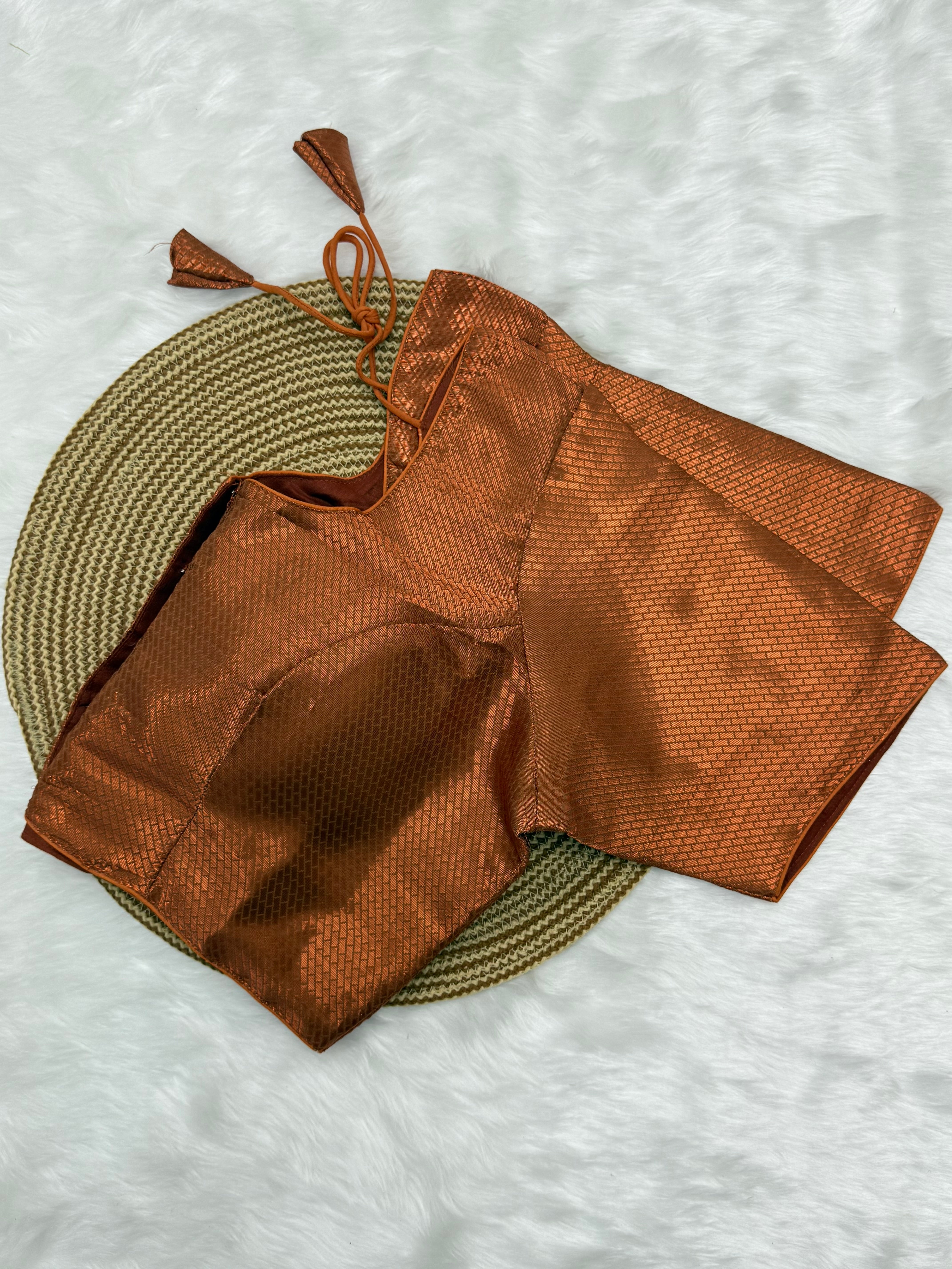 READYMADE JACQUARD SAREE BLOUSE