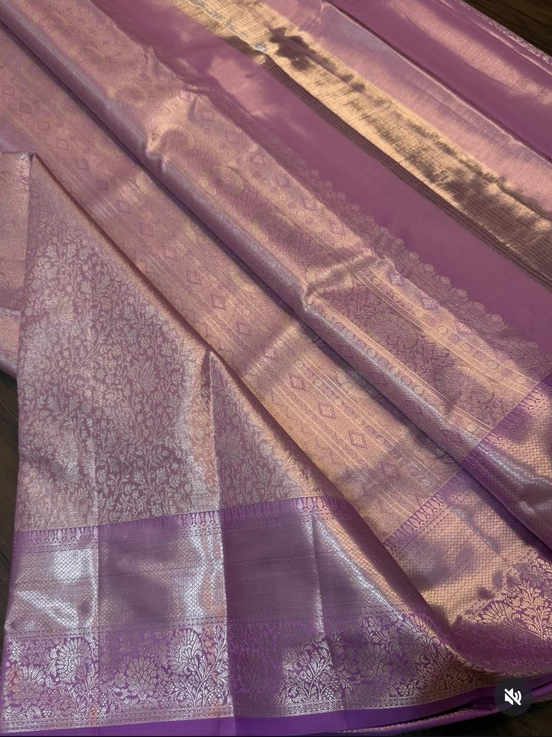 KANCHIPURAM PURE SILK SAREE | SILKMARK® CERTIFIED - LILAC
