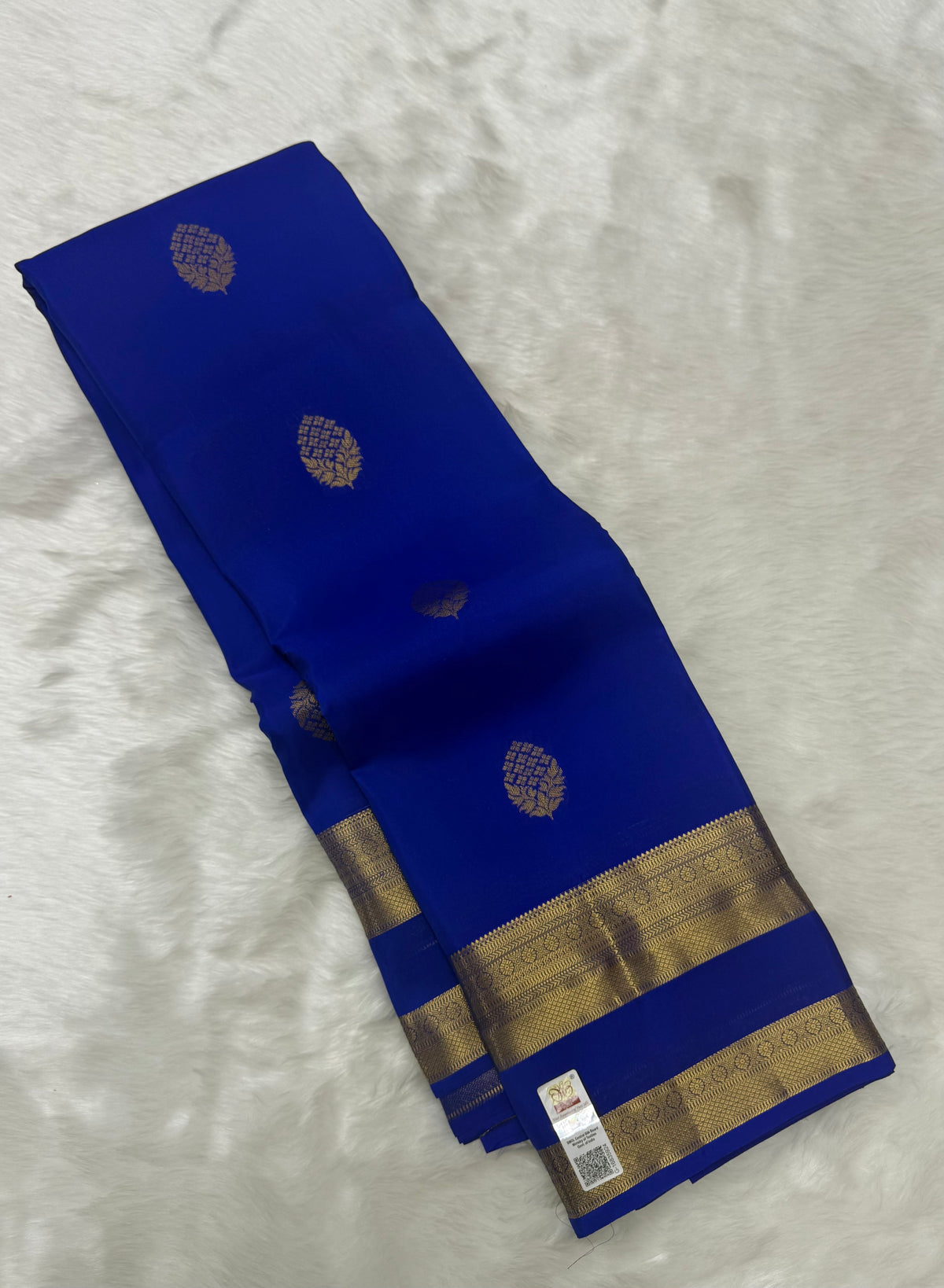 KANCHIPURAM PURE SILK SAREE | SILKMARK® CERTIFIED - ROYAL BLUE