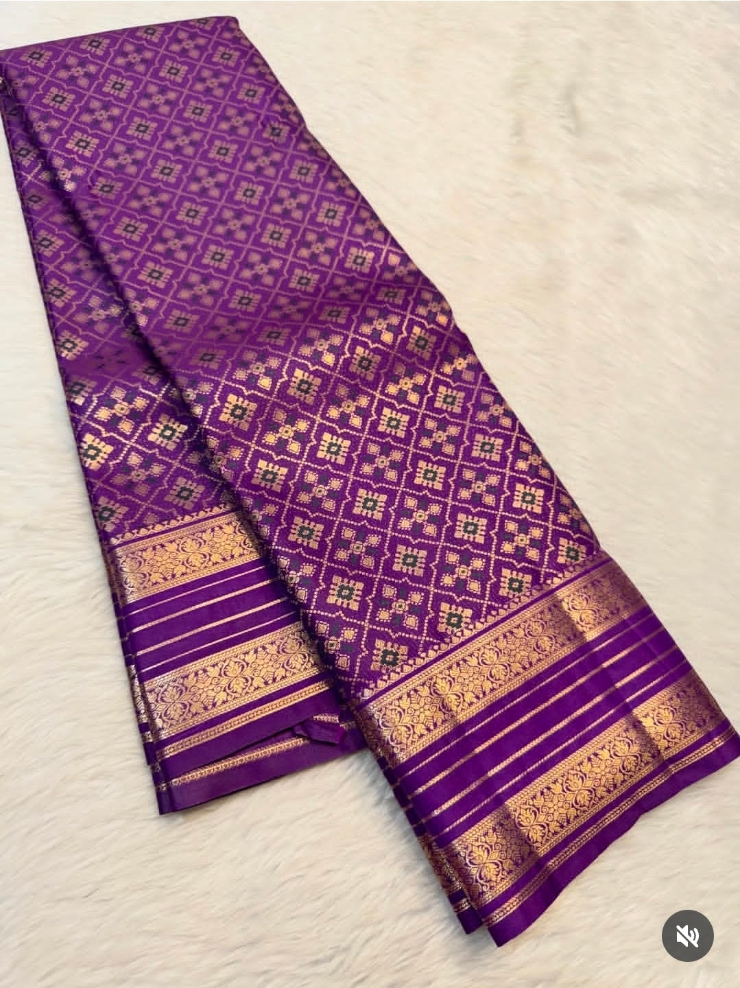 PREMIUM SEMI KANCHI SILK SAREE - MAUVEINE