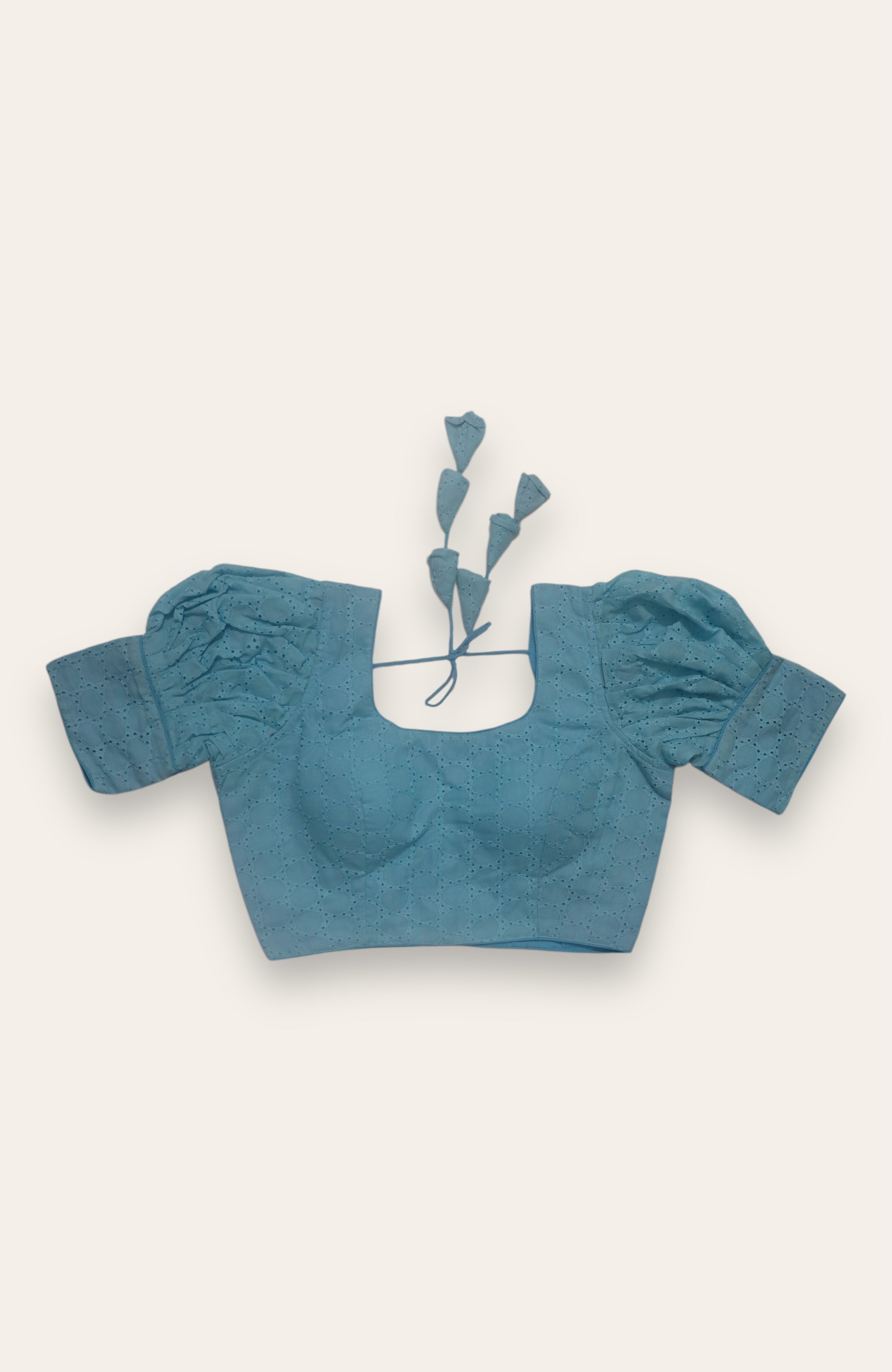 FANCY READYMADE BLOUSE - TEAL BLUE