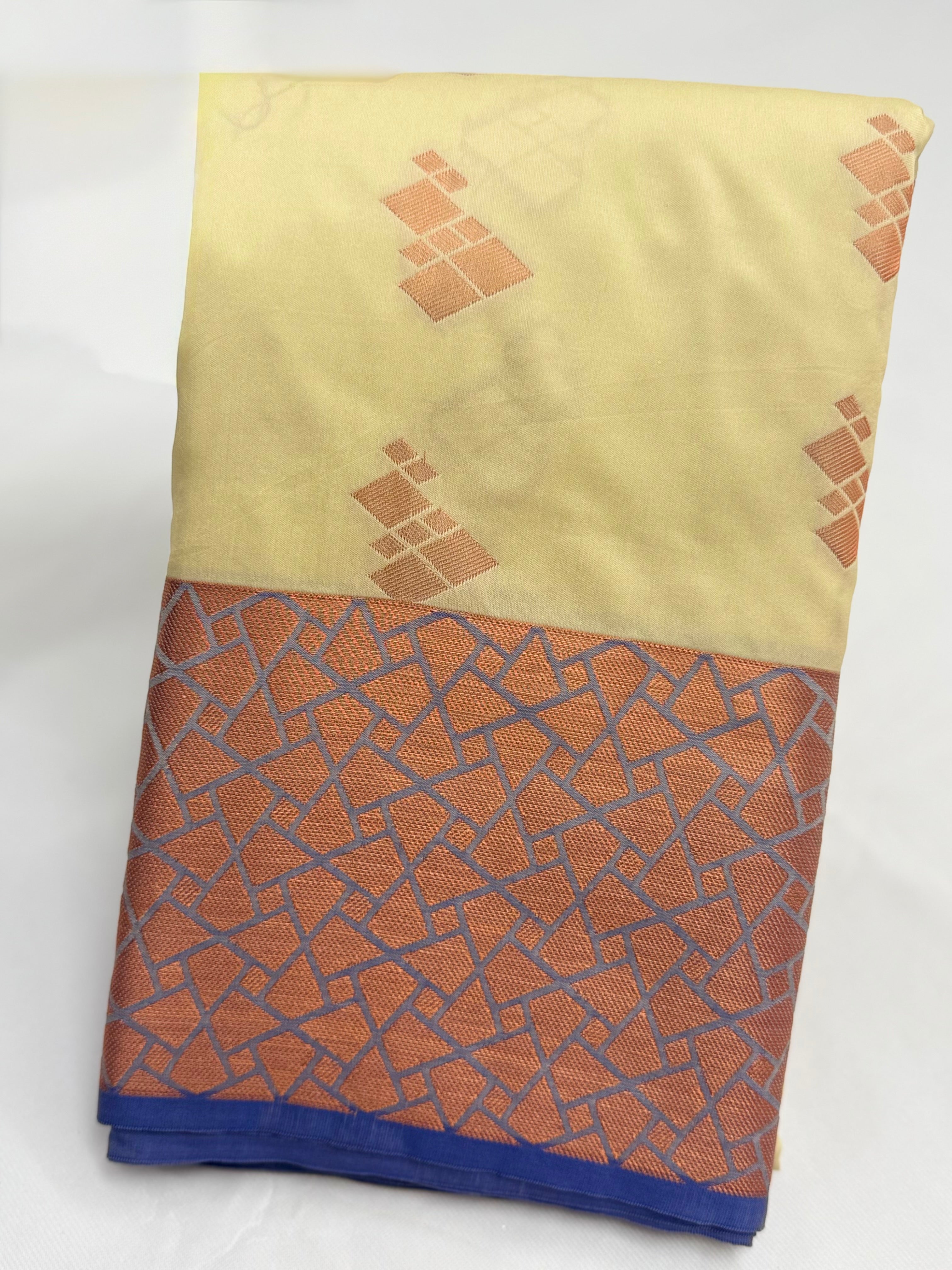 KARUNYA'S SPECIAL SOFT SILK SAREE - CREAM
