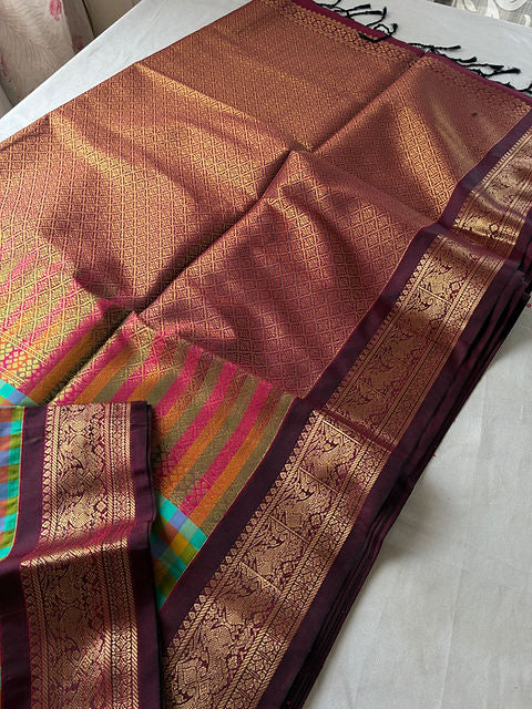 PREMIUM VARNAM-CASSATA PAALUM PAZHAMUM SAREE