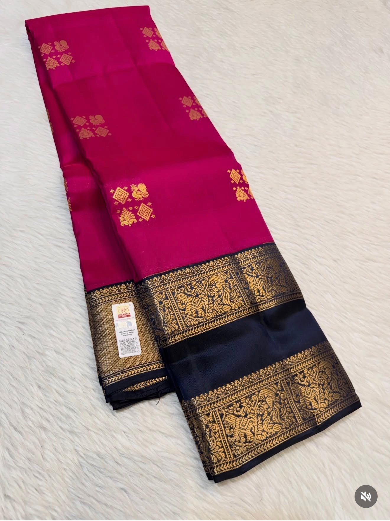 KANCHIPURAM PURE SILK SAREE | SILKMARK® CERTIFIED - MAGENTA