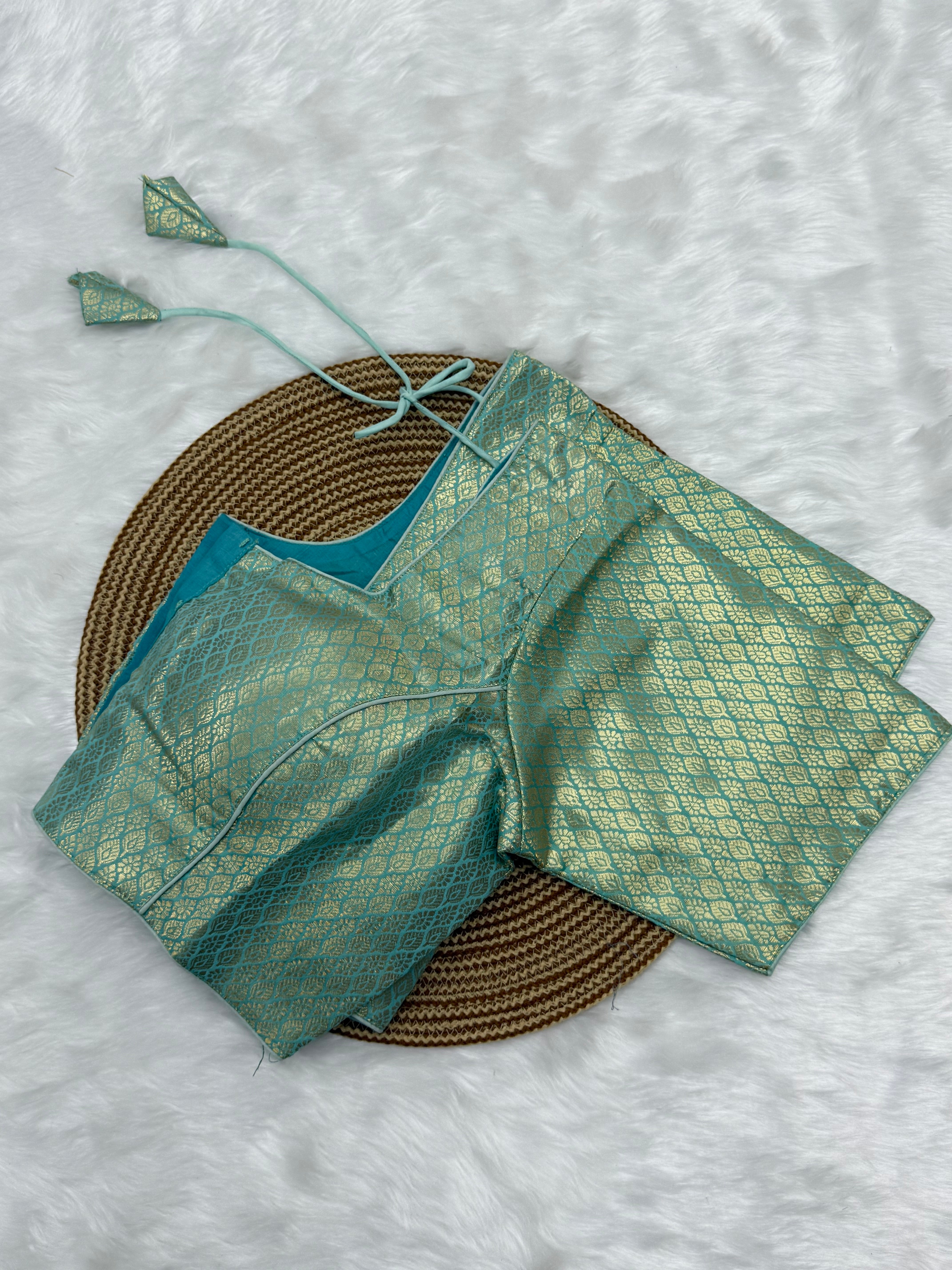 READYMADE JACQUARD SAREE BLOUSE