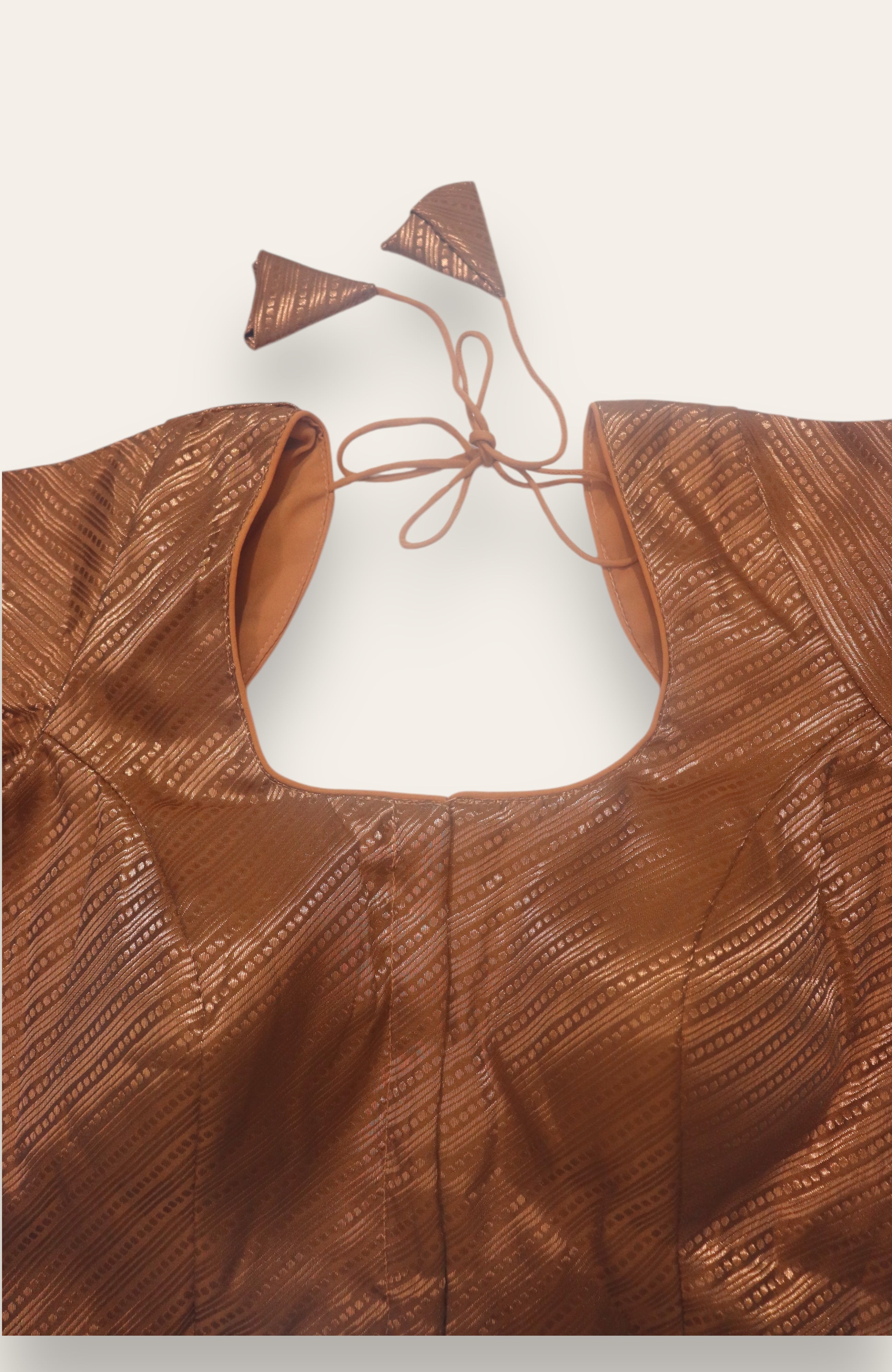 DESIGNER READYMADE BLOUSE - COPPER