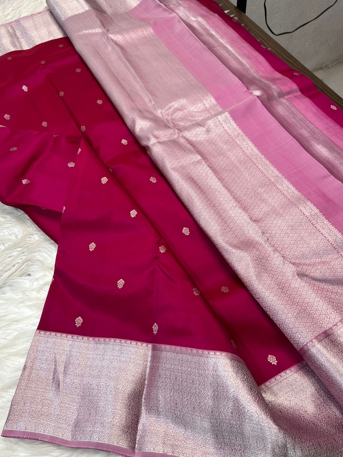KANCHIPURAM PURE SILK SAREE | SILKMARK® CERTIFIED - MAGENTA
