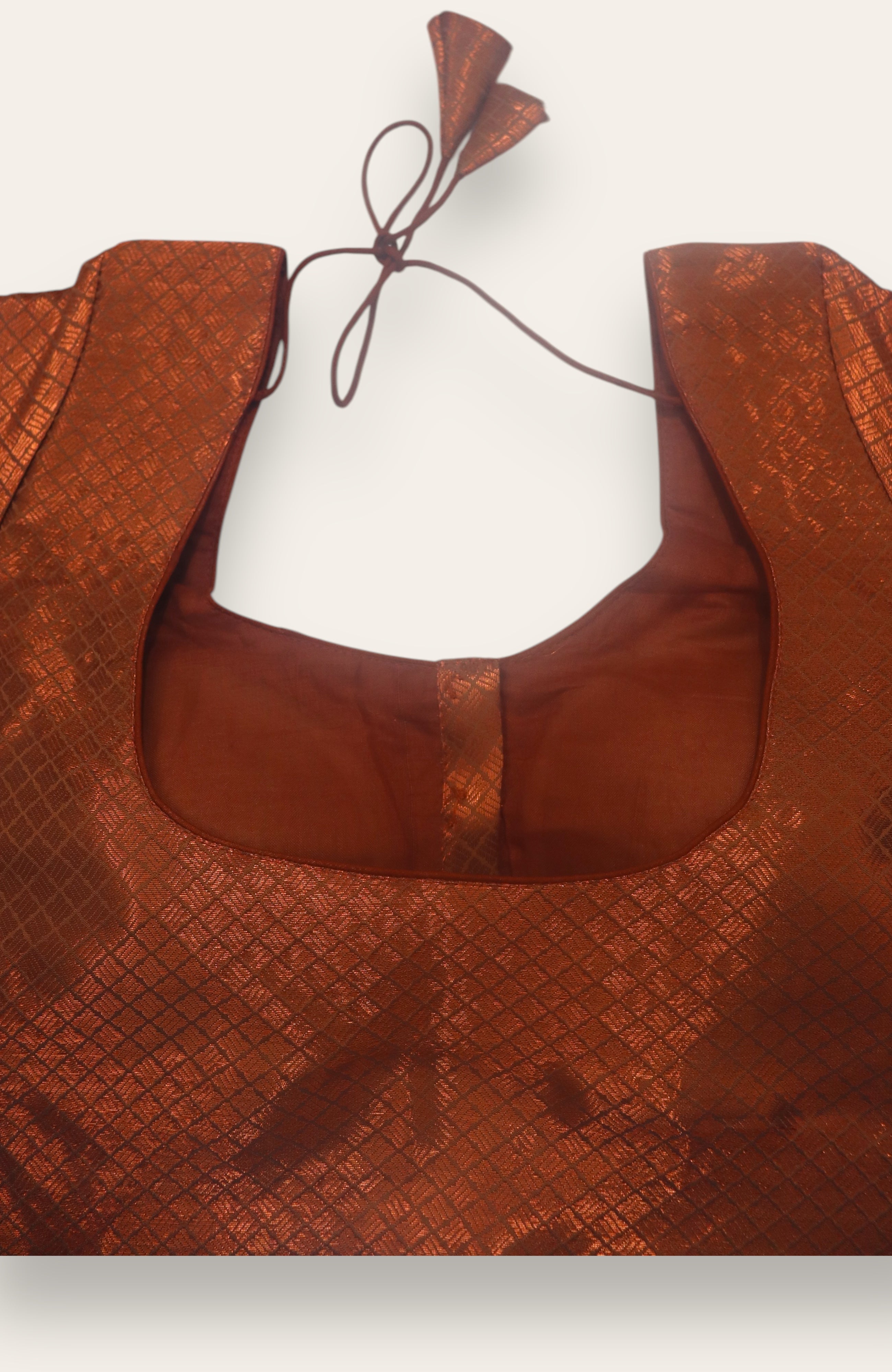 DESIGNER READYMADE BLOUSE - COPPER