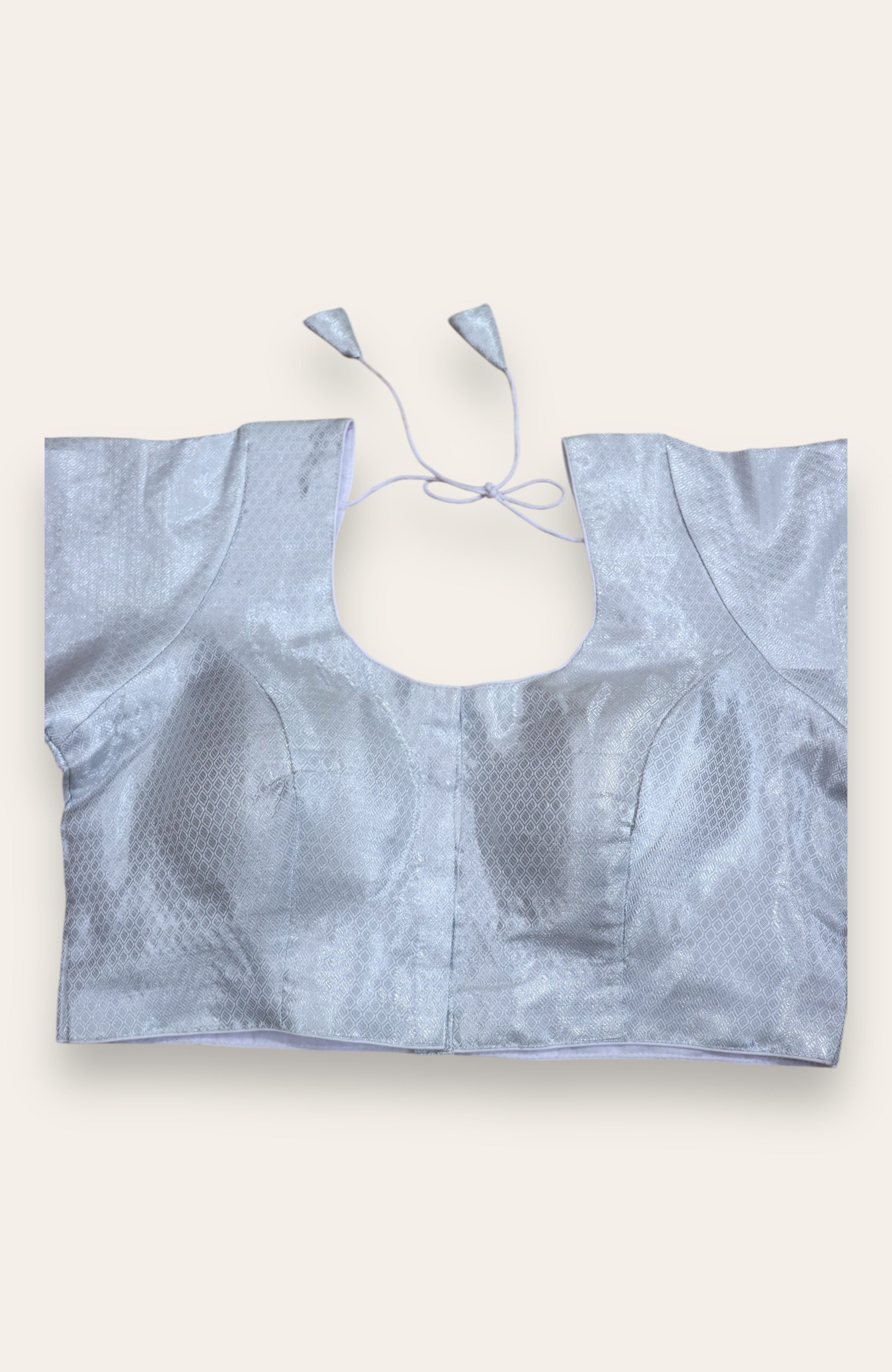 DESIGNER READYMADE BLOUSE - SILVER