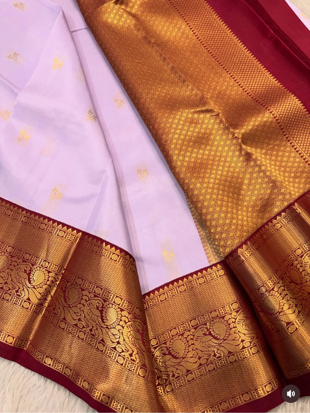 KANCHIPURAM PURE SILK SAREE | SILKMARK® CERTIFIED - PASTEL LILAC
