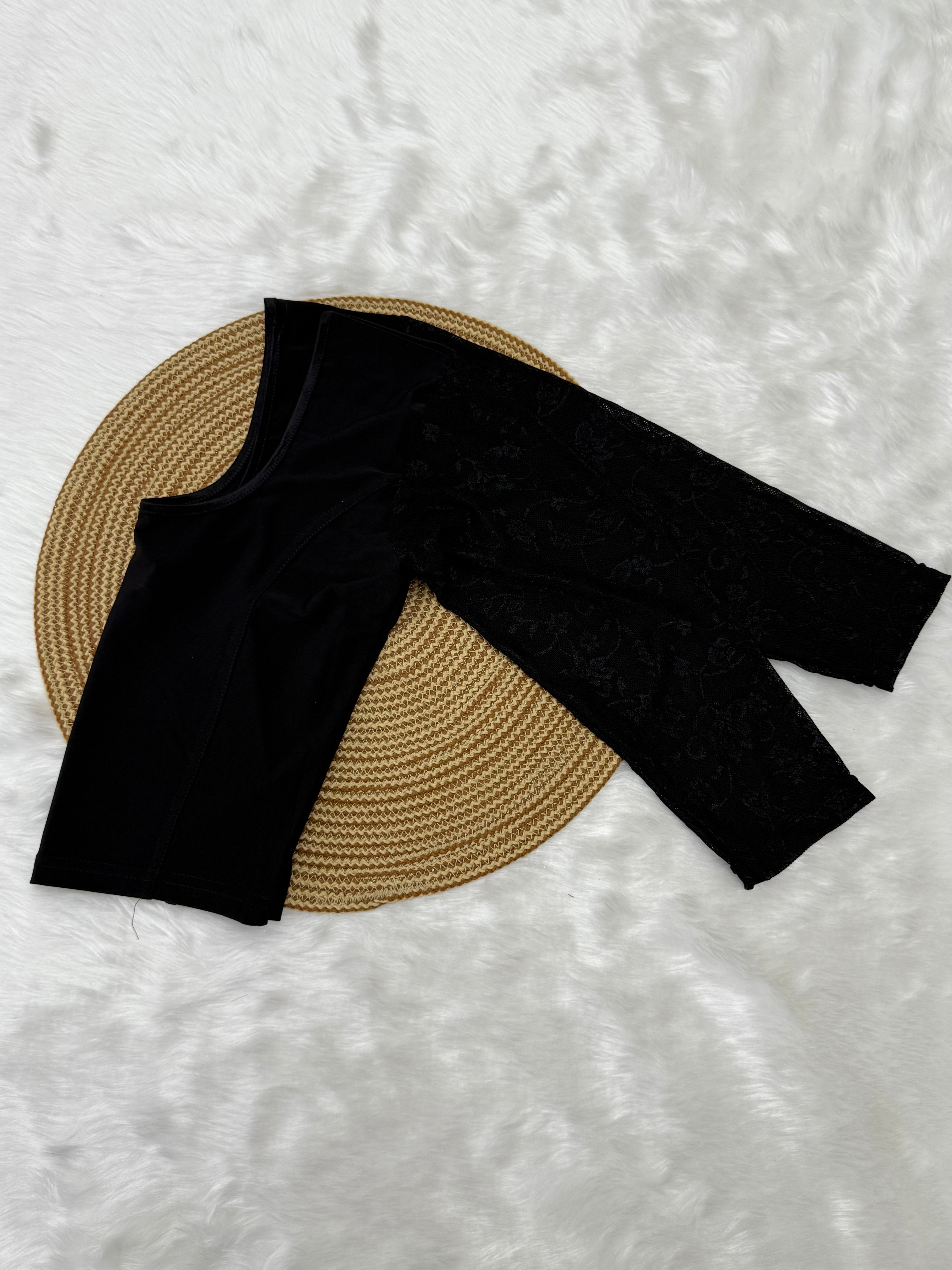 FANCY FULL SLEEVE STRETCHABLE BLOUSE