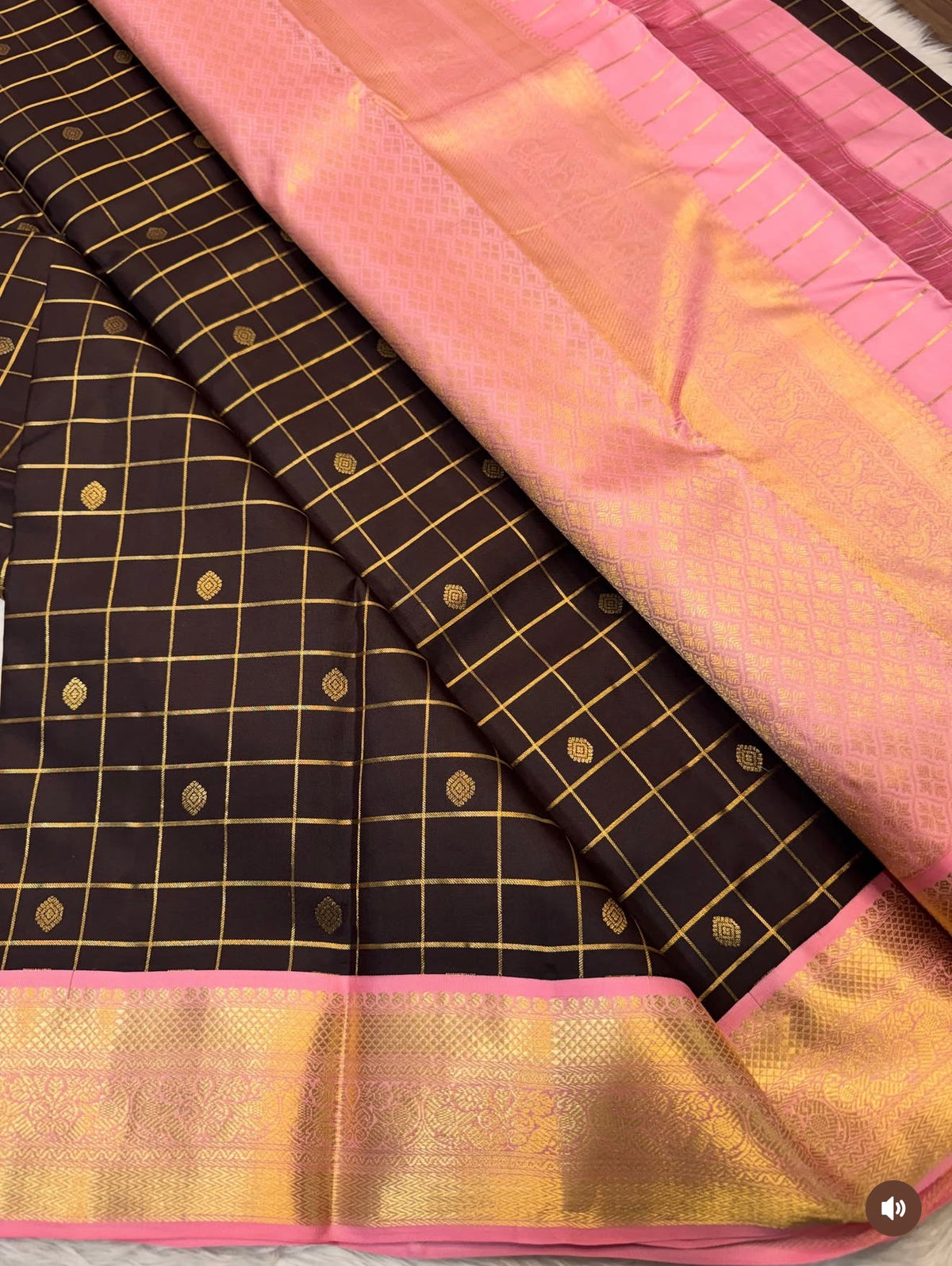 KANCHIPURAM PURE SILK SAREE | SILKMARK® CERTIFIED - DARK CHOCOLATE