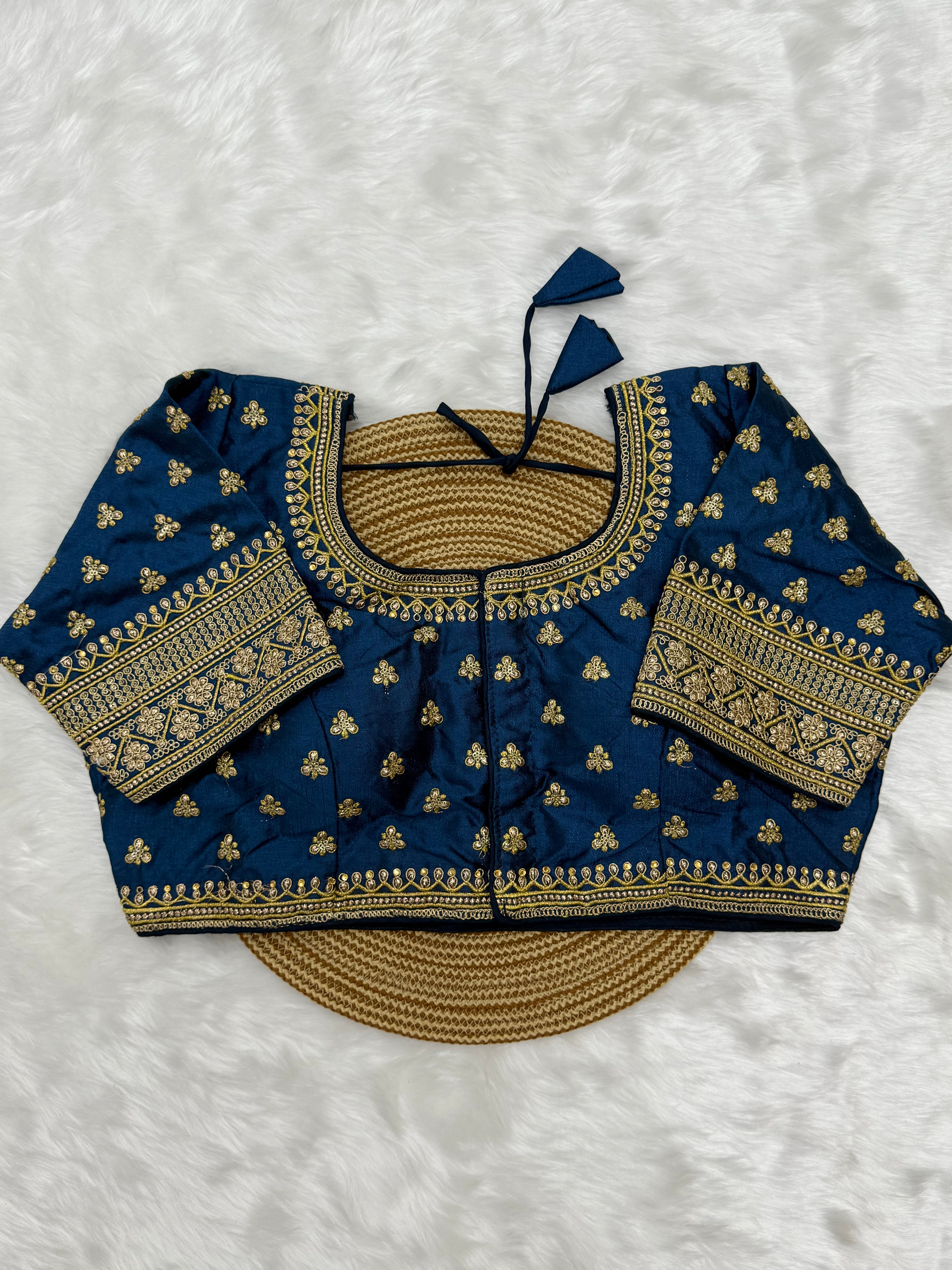 AARI WORK BRIDAL SAREE BLOUSE