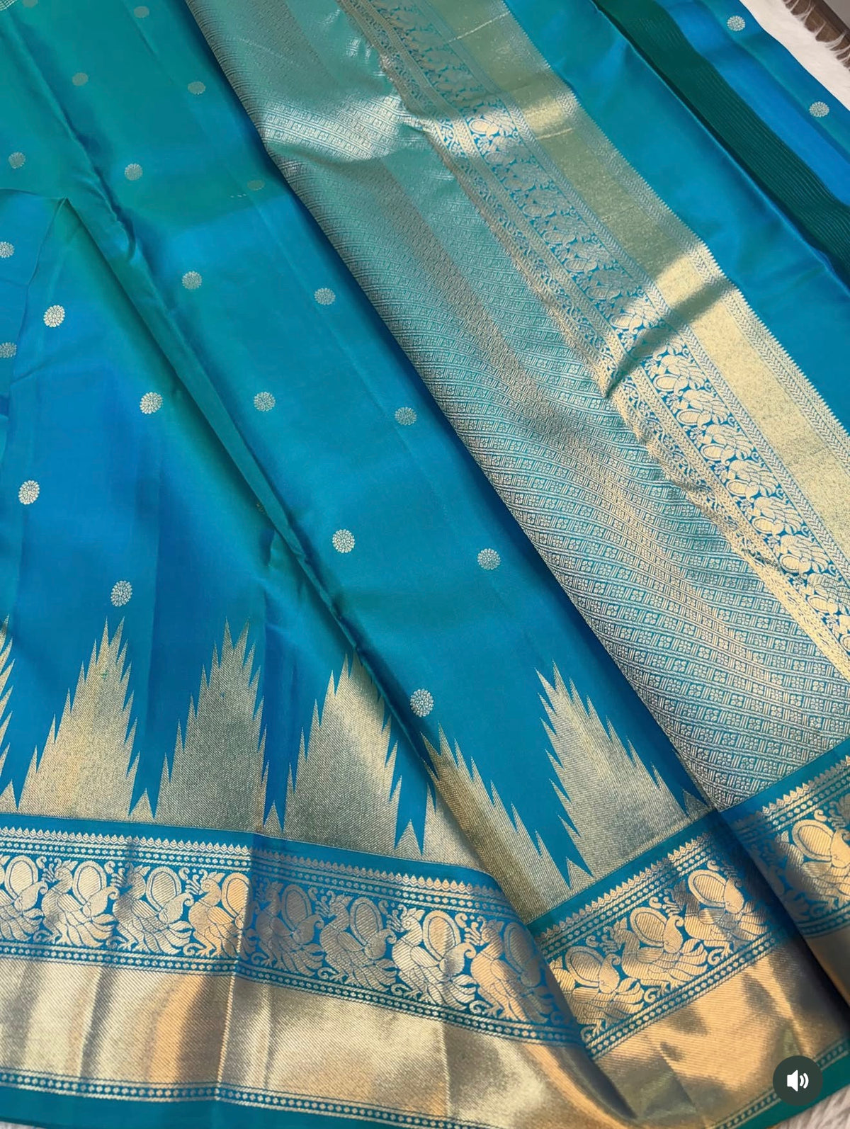 KANCHIPURAM PURE SILK SAREE | SILKMARK® CERTIFIED - TEAL