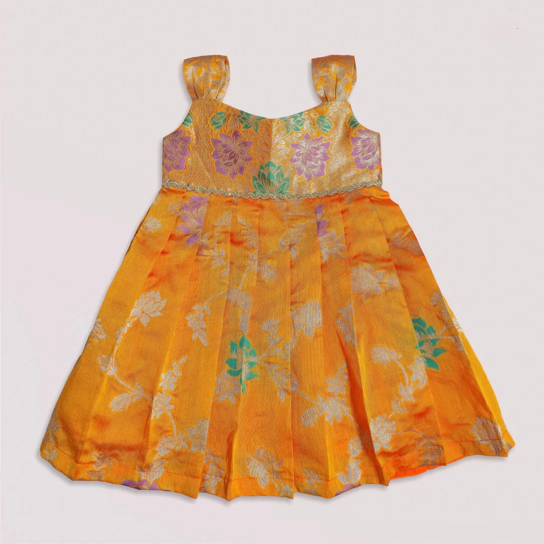 YELLOW NEW BORN FROCK
