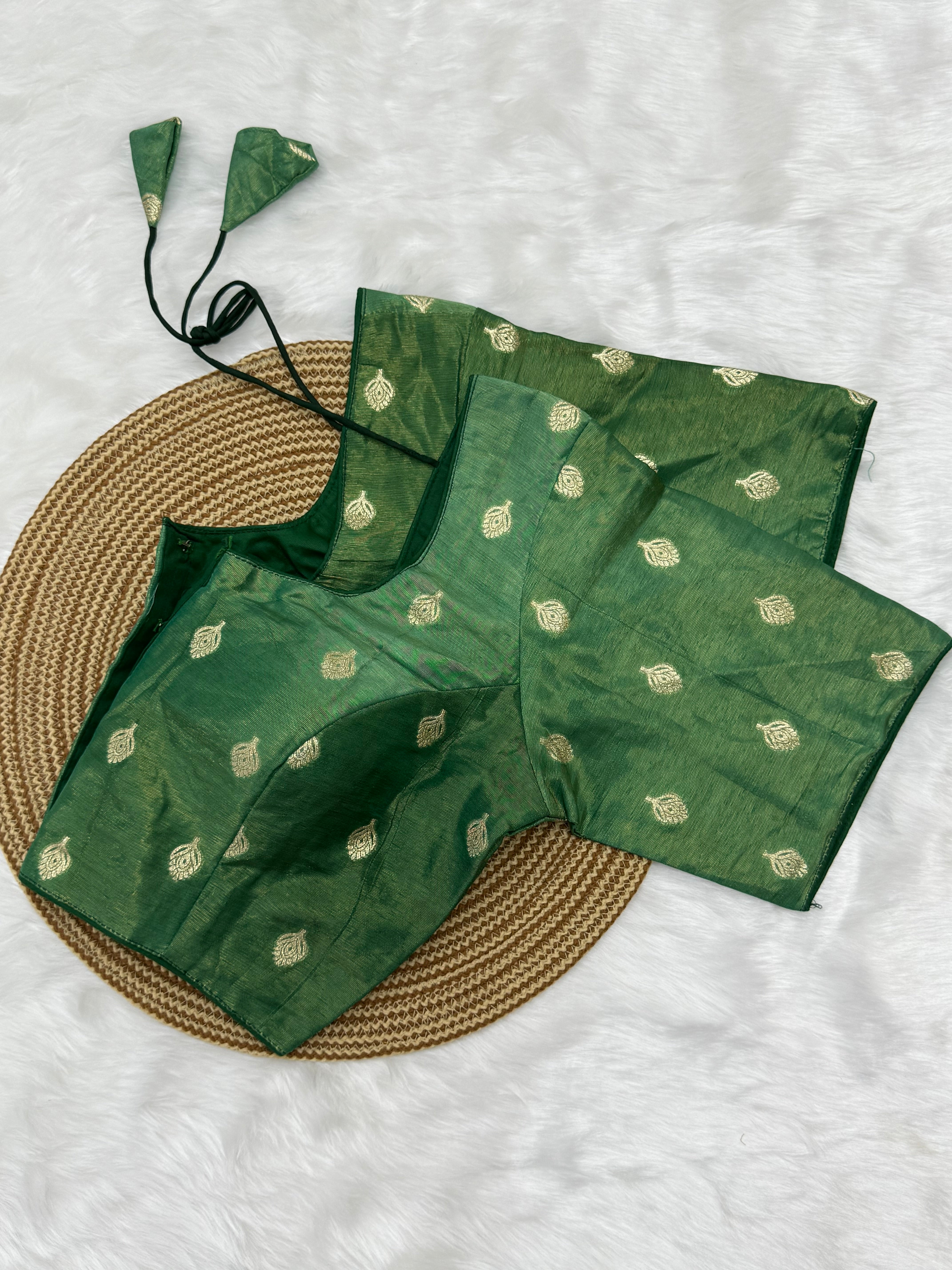 READYMADE JACQUARD SAREE BLOUSE