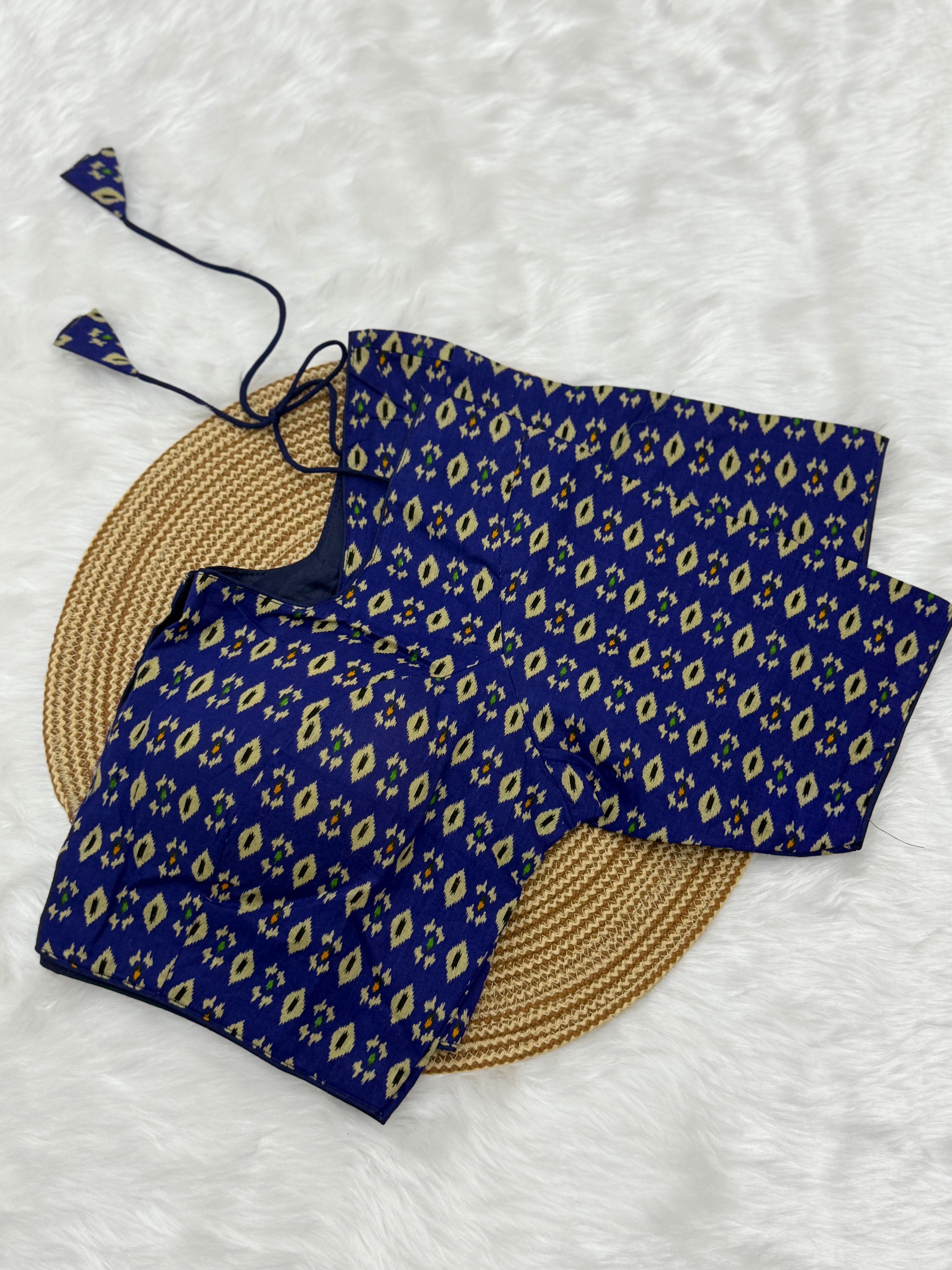 HIGH NECK COTTON READYMADE BLOUSE
