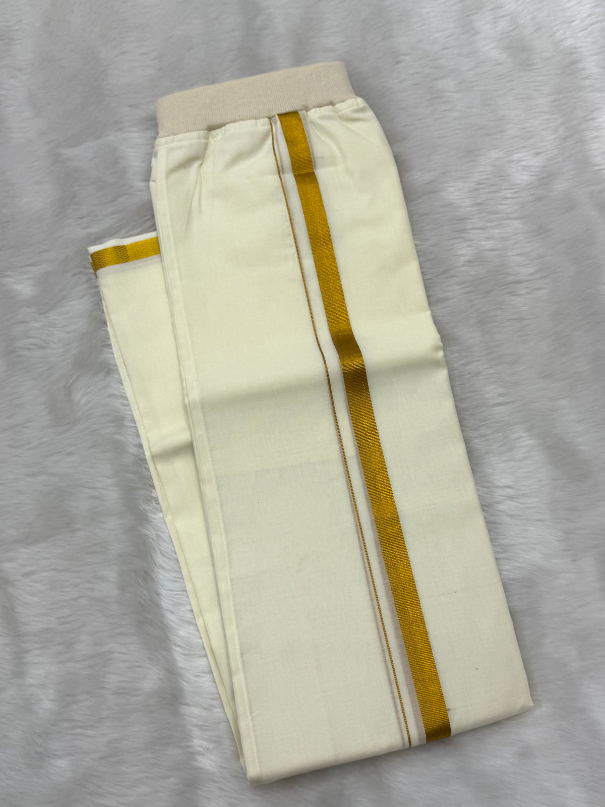 INSTA DHOTI FOR MEN - CREAM | READY-TO-WEAR DHOTI IN 5 SECONDS