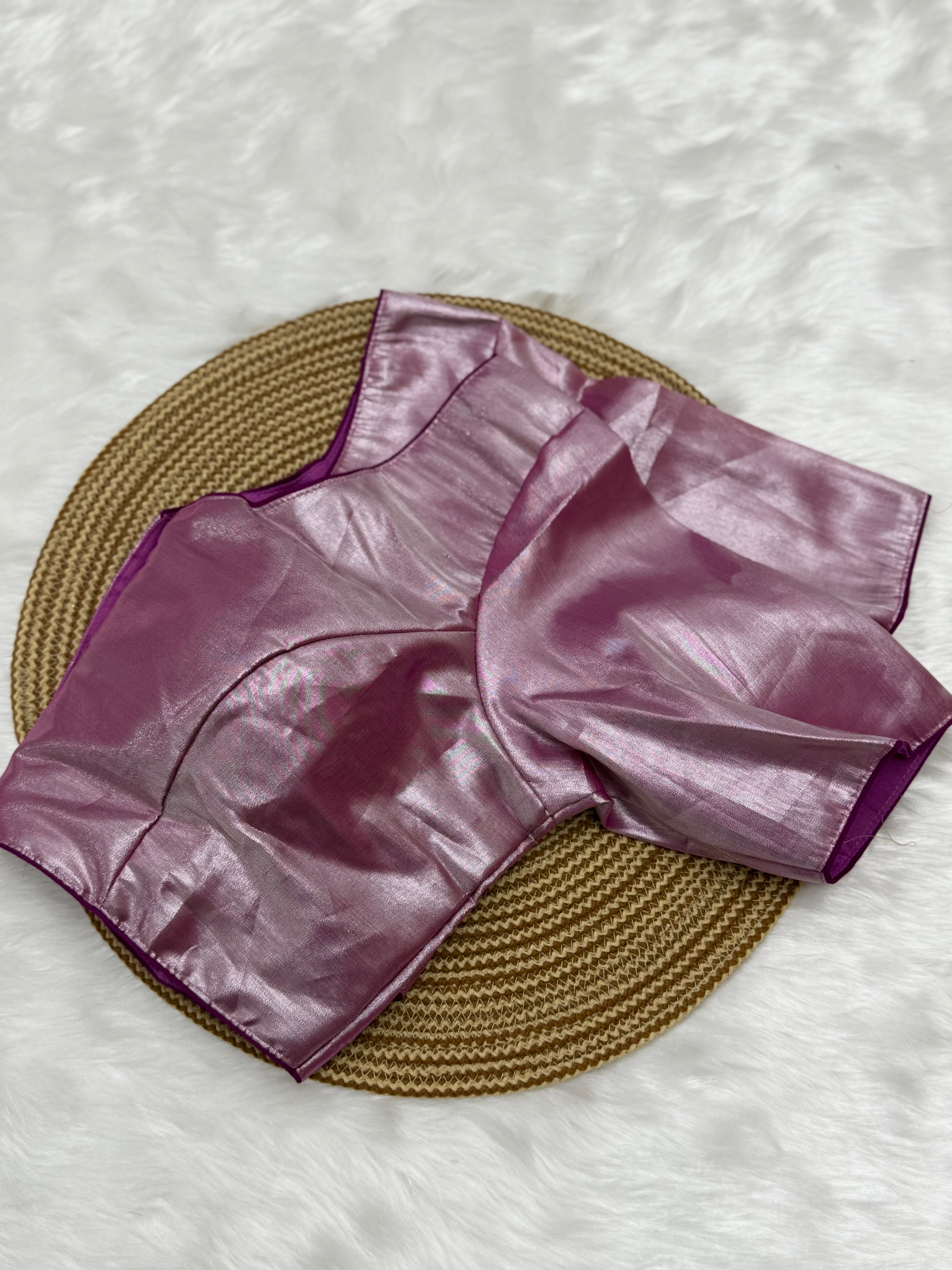 PREMIUM PLAIN READYMADE SAREE BLOUSE