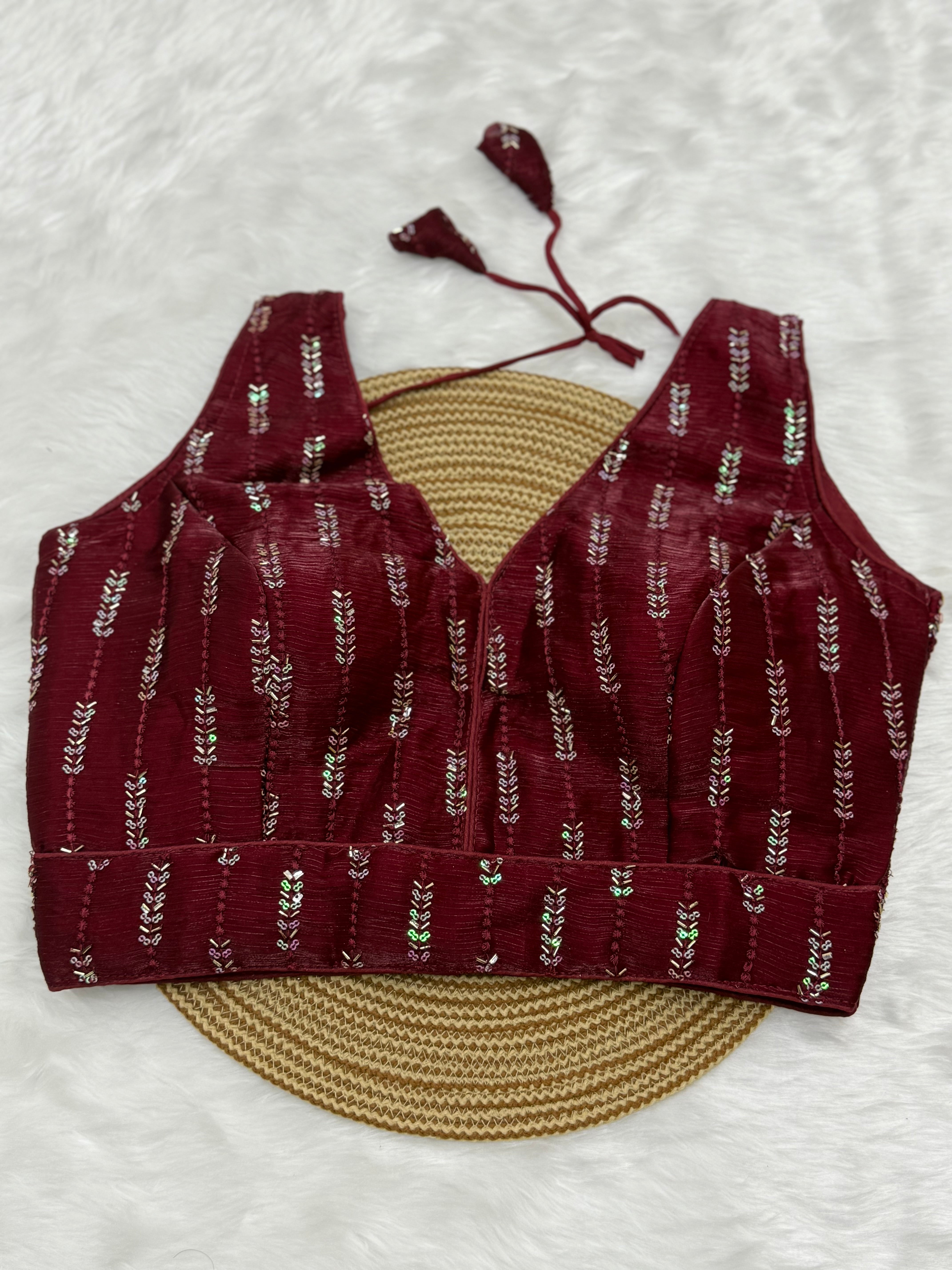 FANCY READYMADE SLEEVELESS BLOUSE