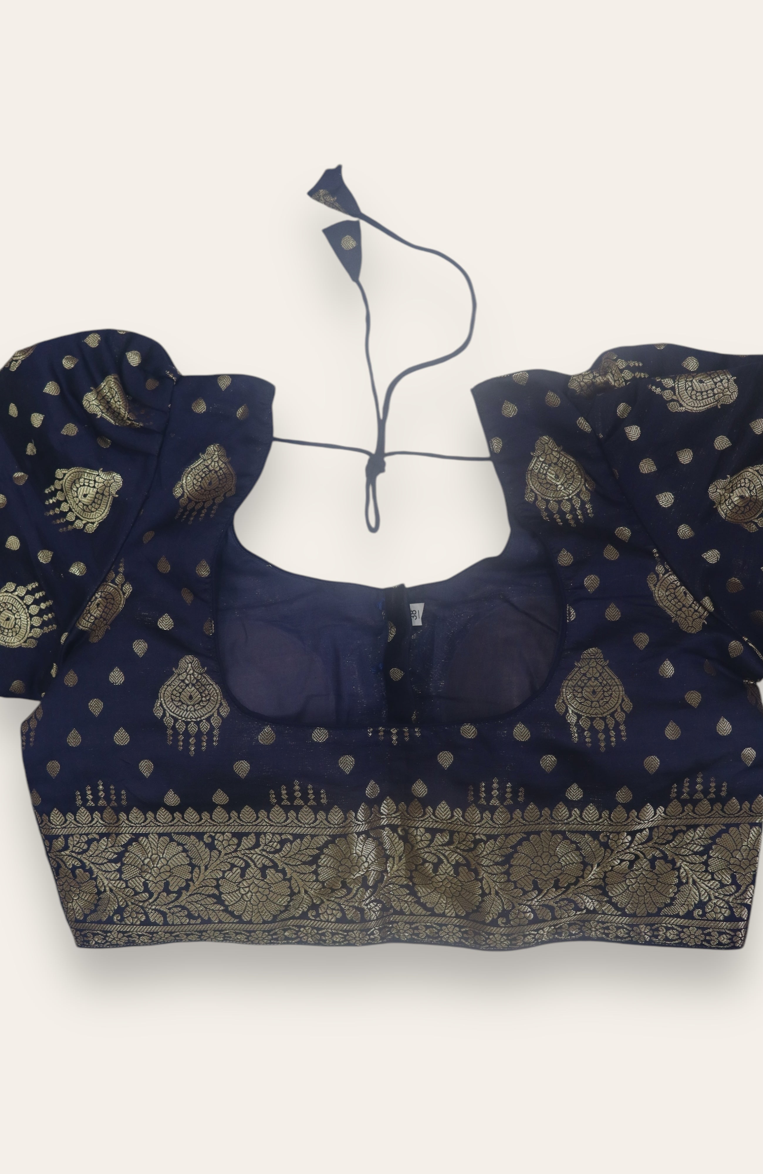 READYMADE SAREE BLOUSE - NAVY BLUE