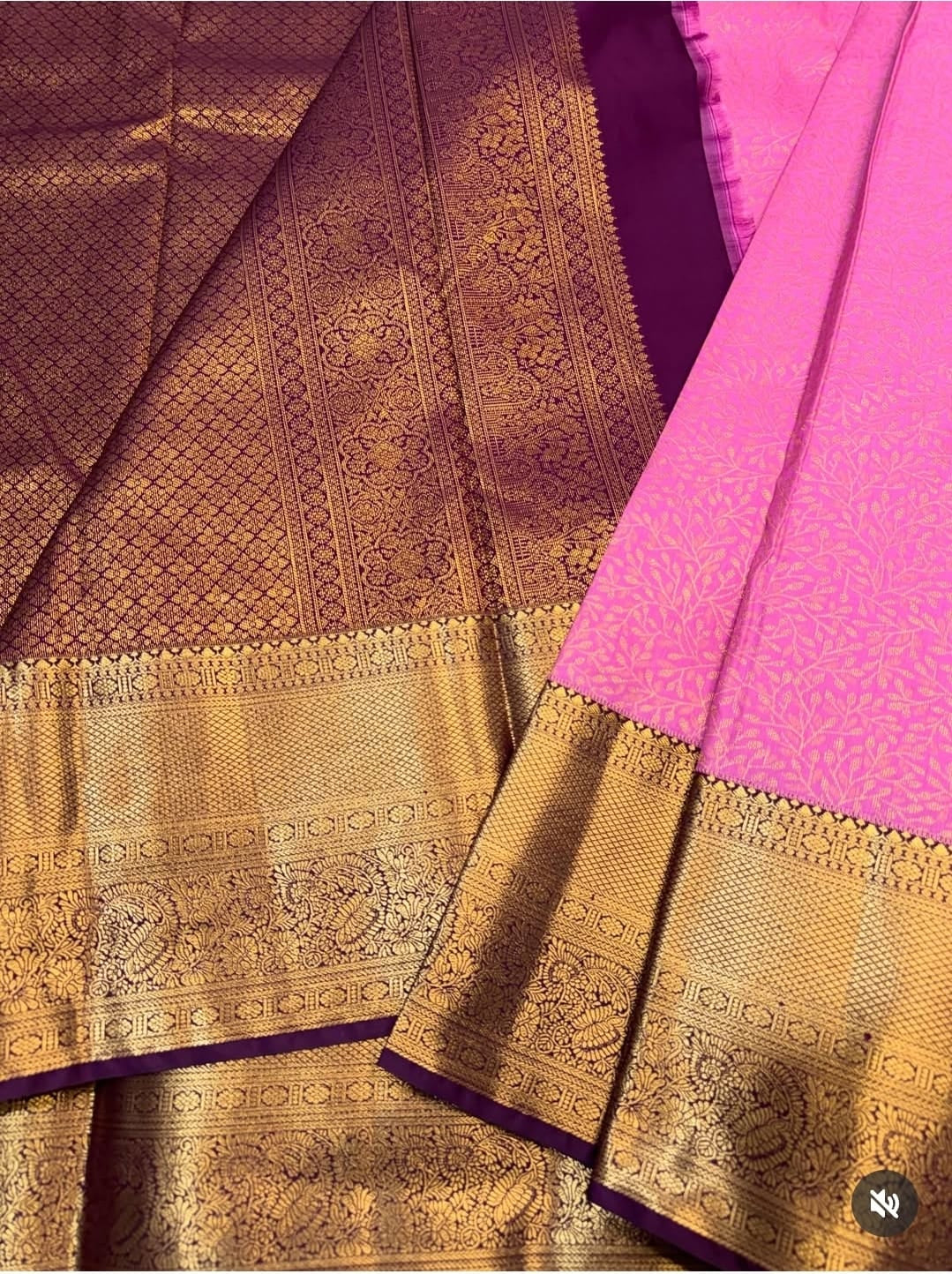 PREMIUM SEMI KANCHI SILK SAREE - ROSE PINK