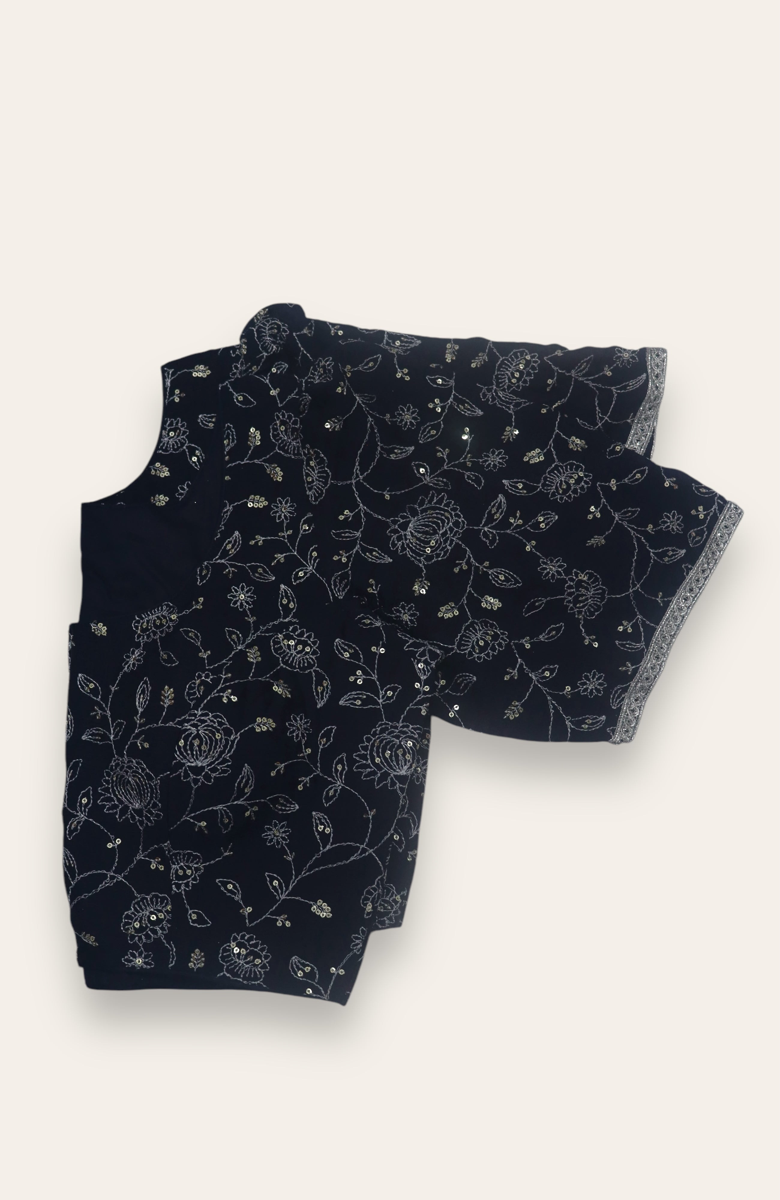 FANCY READYMADE BLOUSE - NAVY BLUE