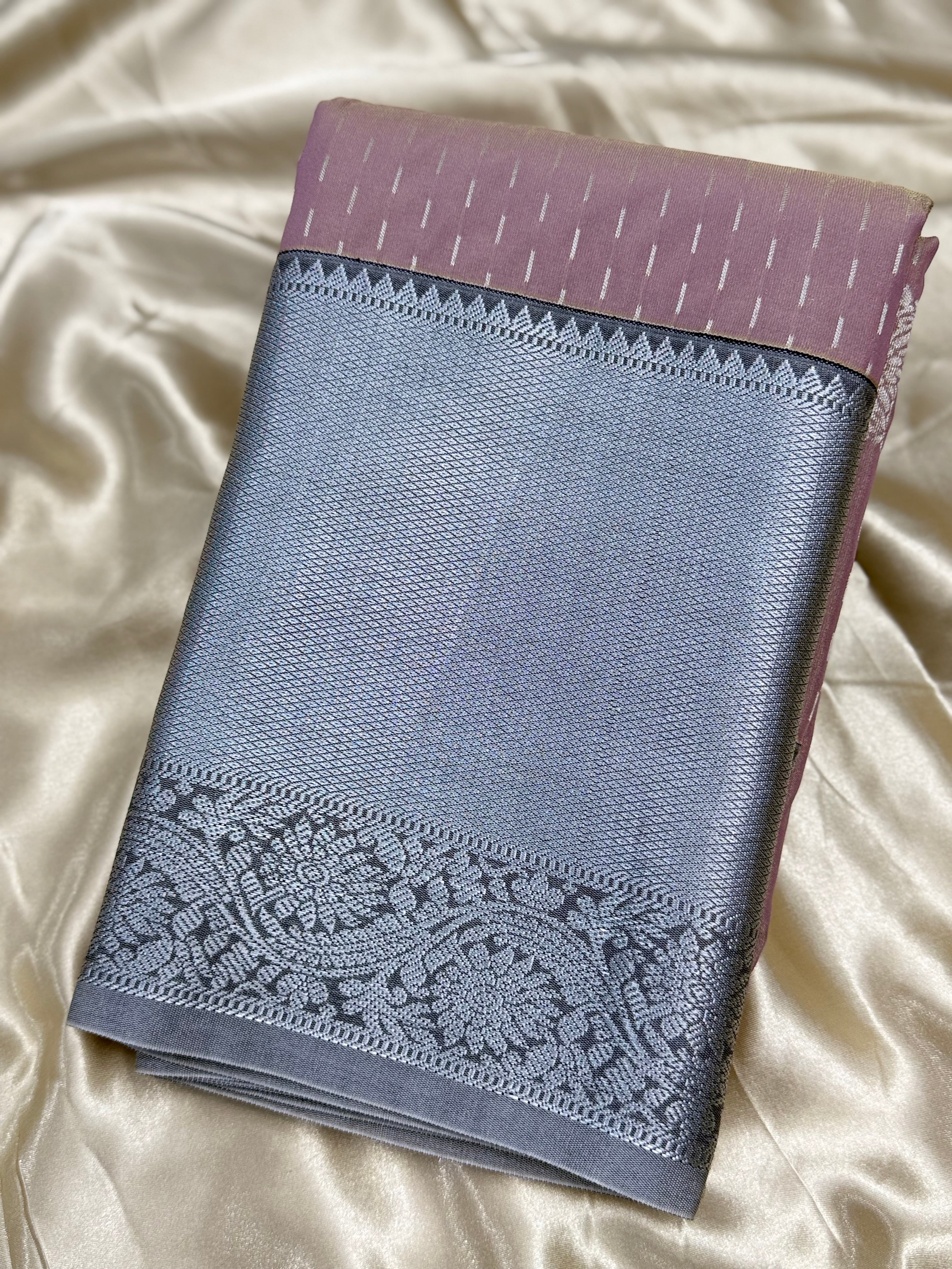 PREMIUM SEMI KANCHI SILK SAREE - ONION PINK