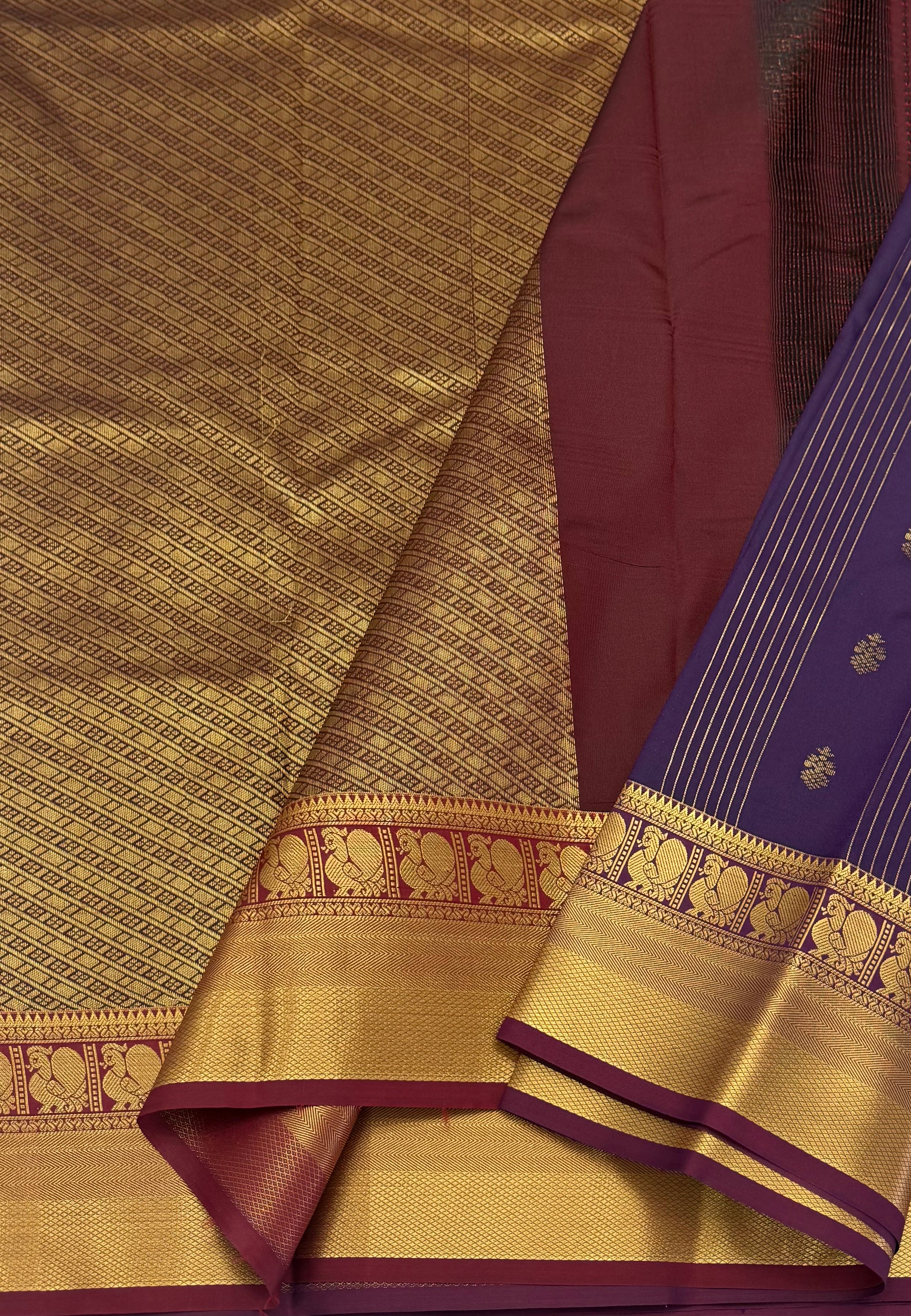 KARUNYA'S SPECIAL SOFT SILK SAREE - PURPLE