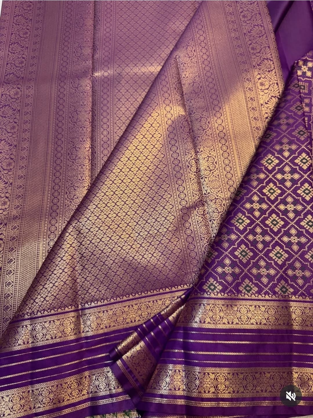 PREMIUM SEMI KANCHI SILK SAREE - MAUVEINE