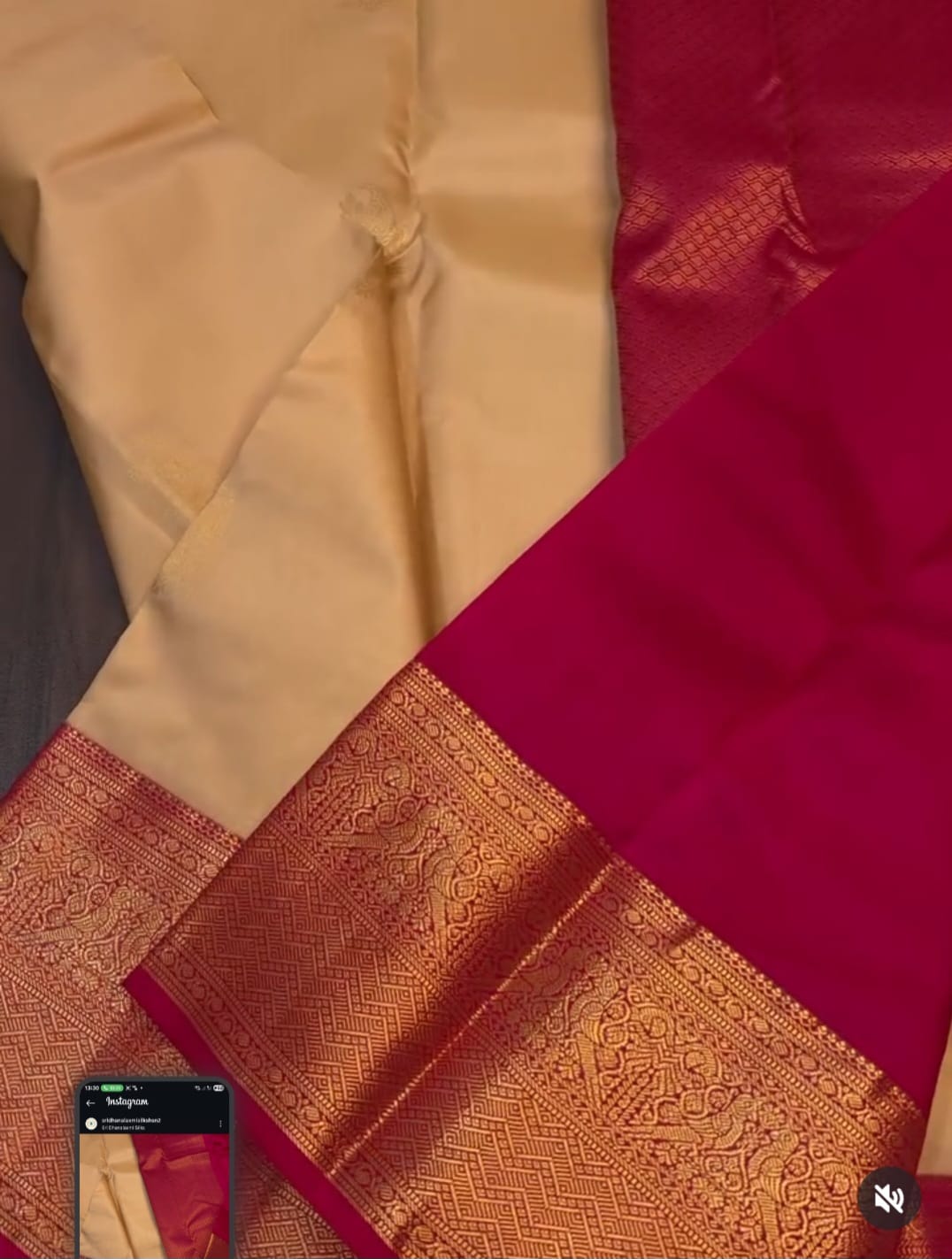 KANCHIPURAM PURE SILK SAREE | SILKMARK® CERTIFIED - CREAM
