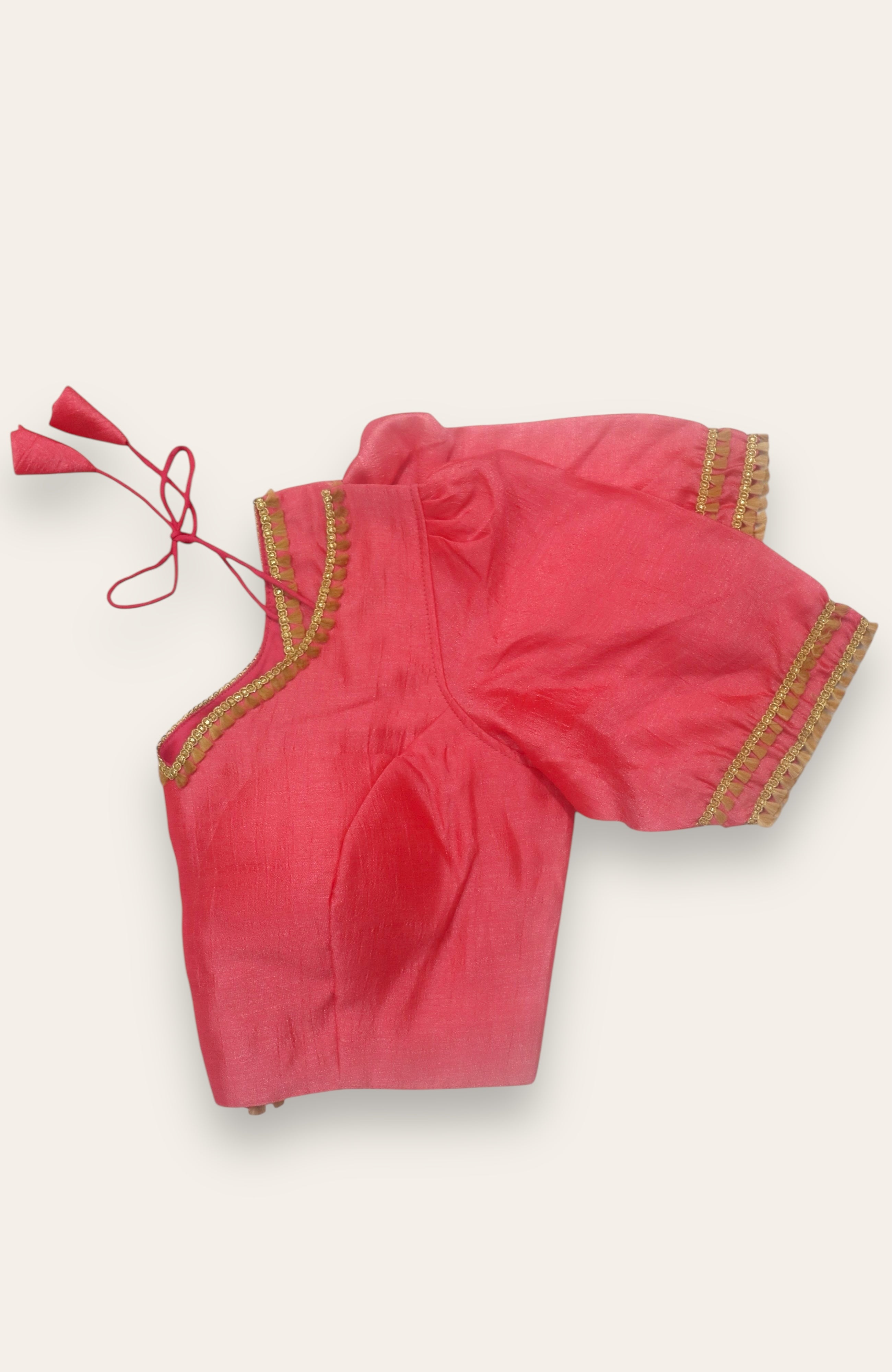 DESIGNER READYMADE BLOUSE - PINK