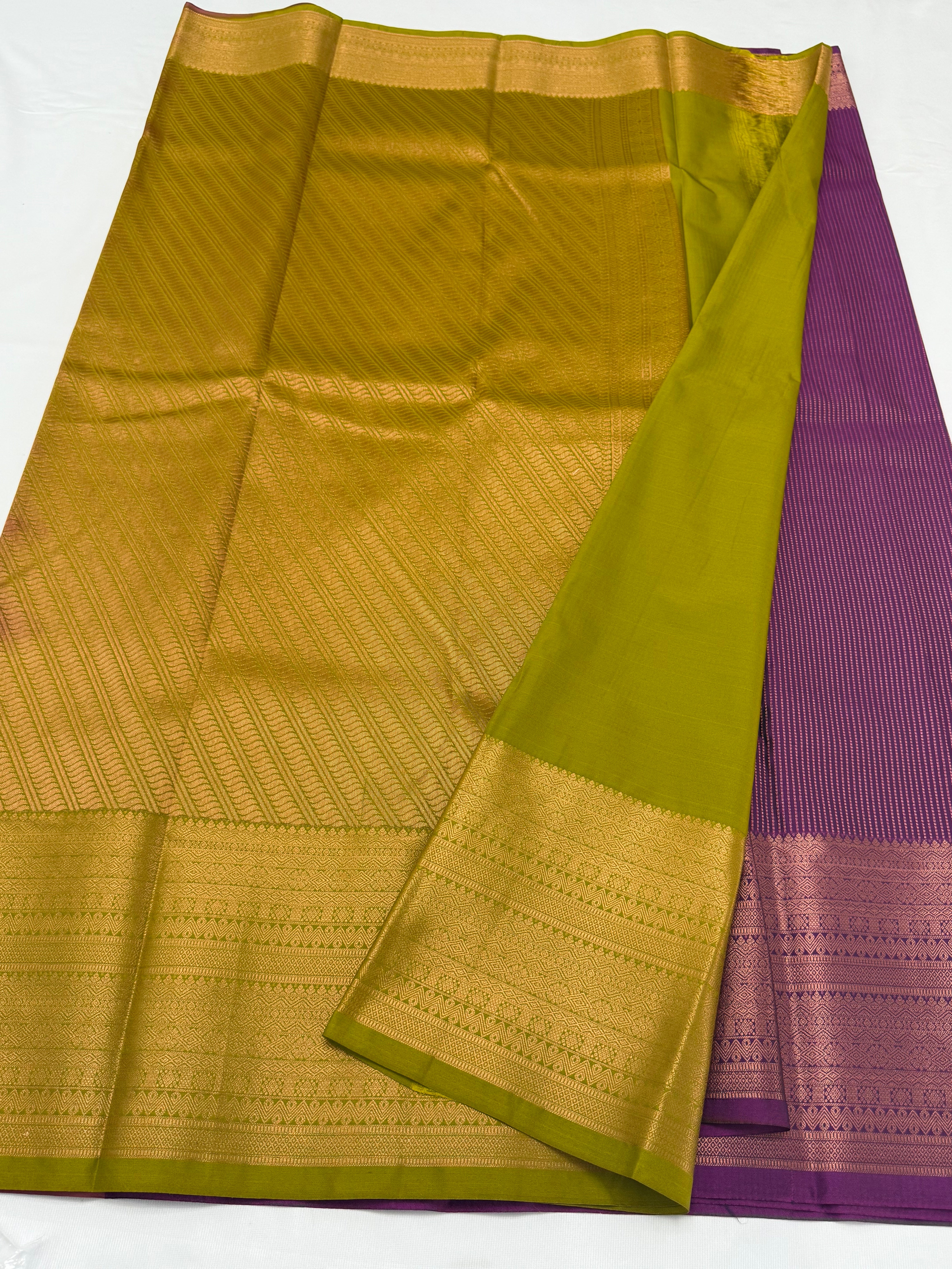 PREMIUM SEMI KANCHI SILK SAREE - LOLLIPOP VIOLET