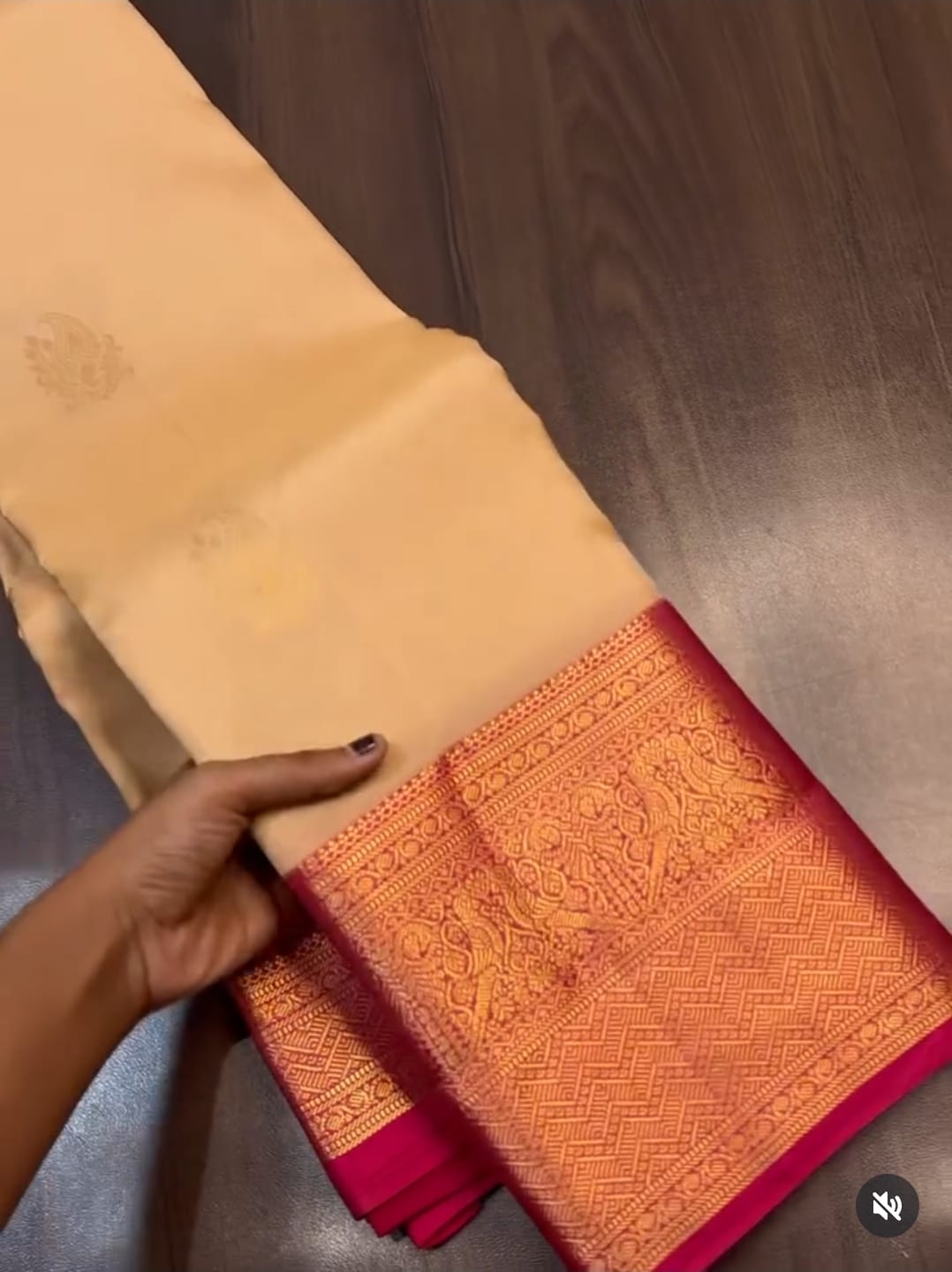 KANCHIPURAM PURE SILK SAREE | SILKMARK® CERTIFIED - CREAM