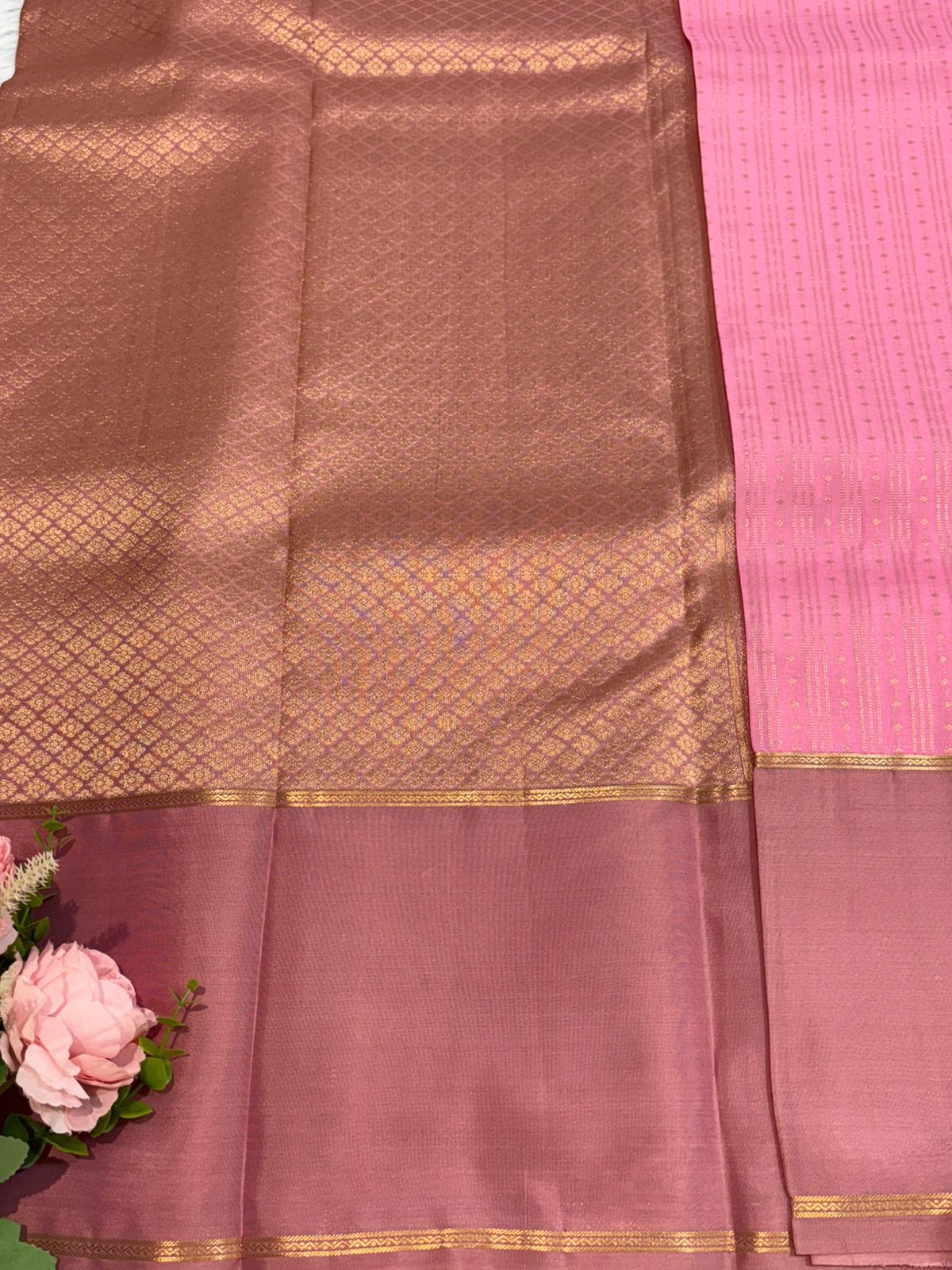 KANCHIPURAM PURE SILK SAREE | SILKMARK® CERTIFIED - BABY PINK