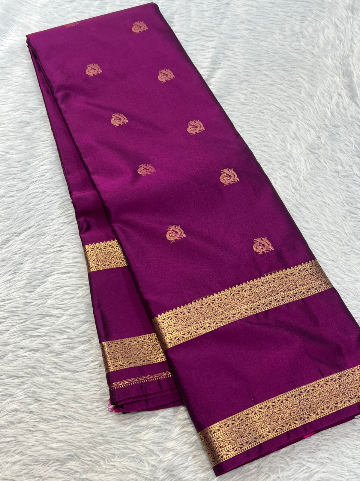 PREMIUM SEMI KANCHI SILK SAREE - BYZANTINE