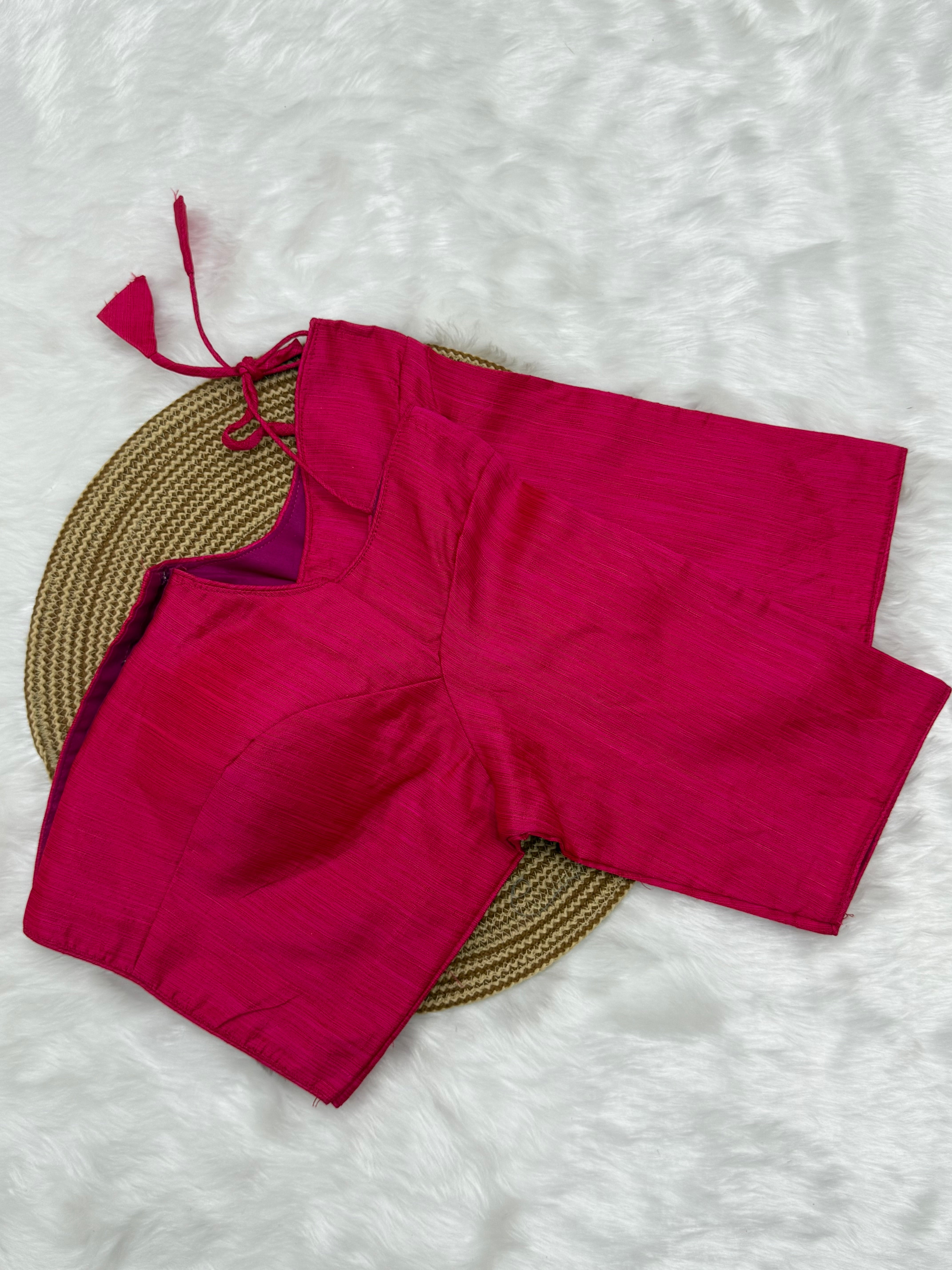 PLAIN READYMADE SAREE BLOUSE