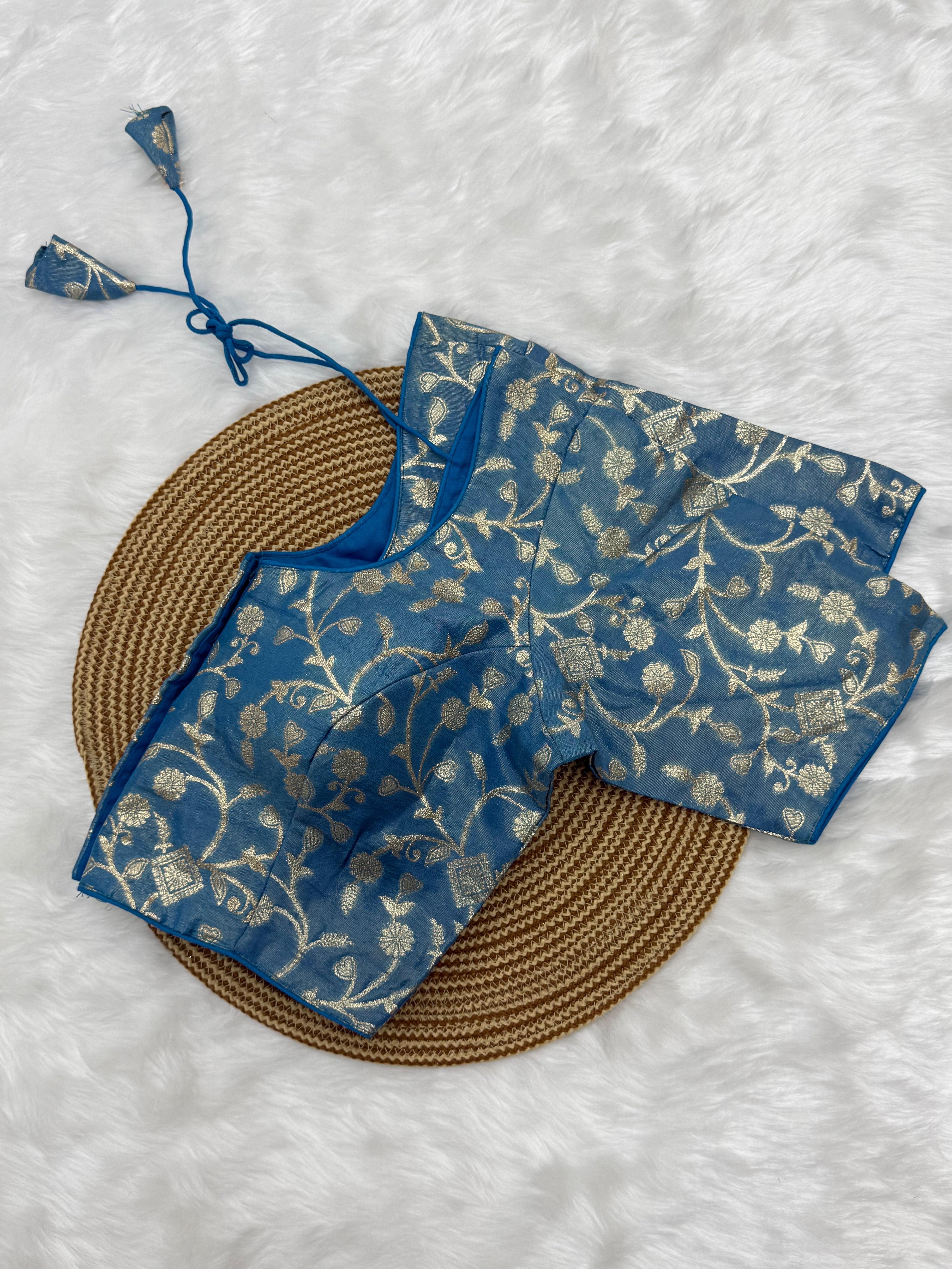 READYMADE JACQUARD SAREE BLOUSE