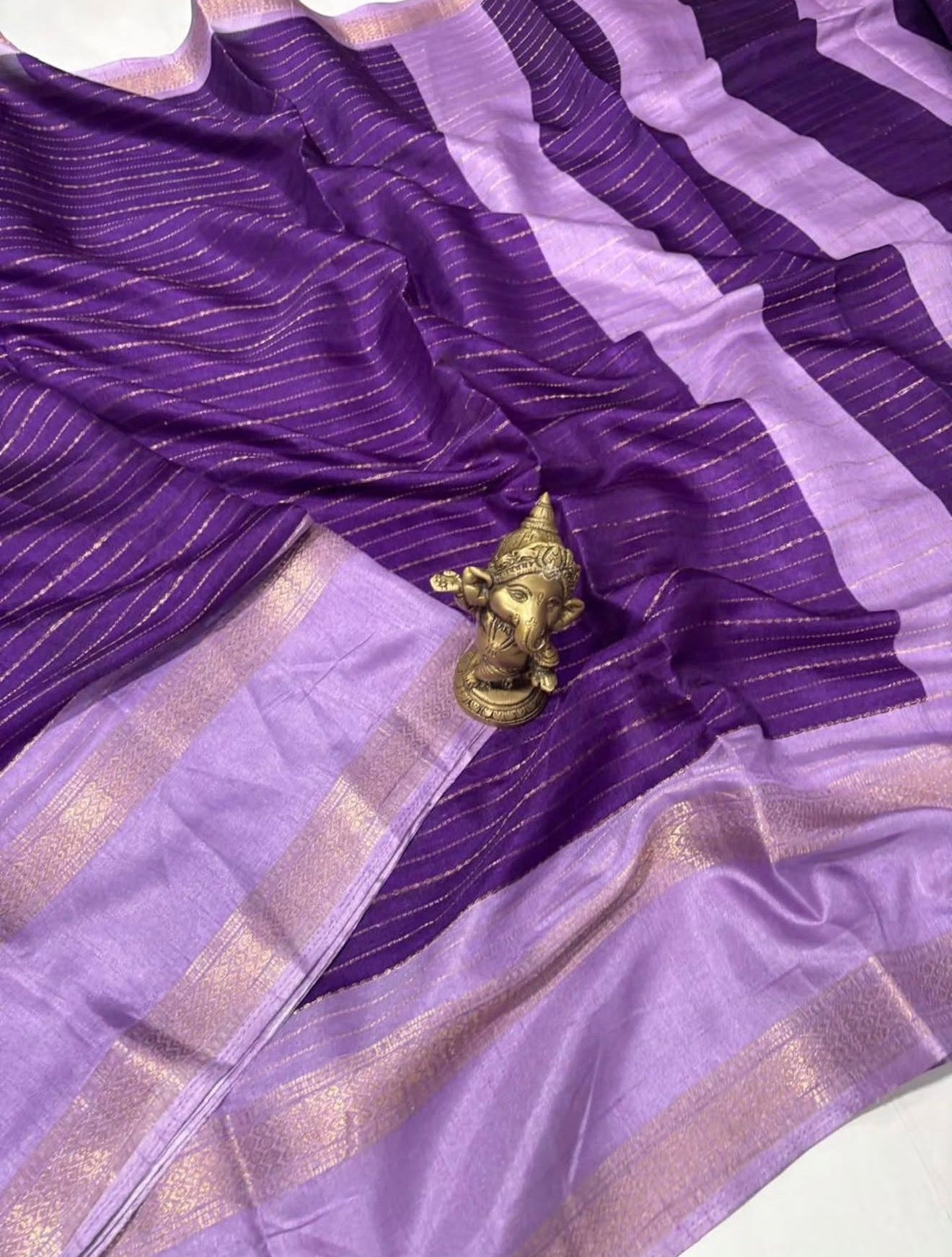 FANCY MYSORE SILK SAREES - EGGPLANT