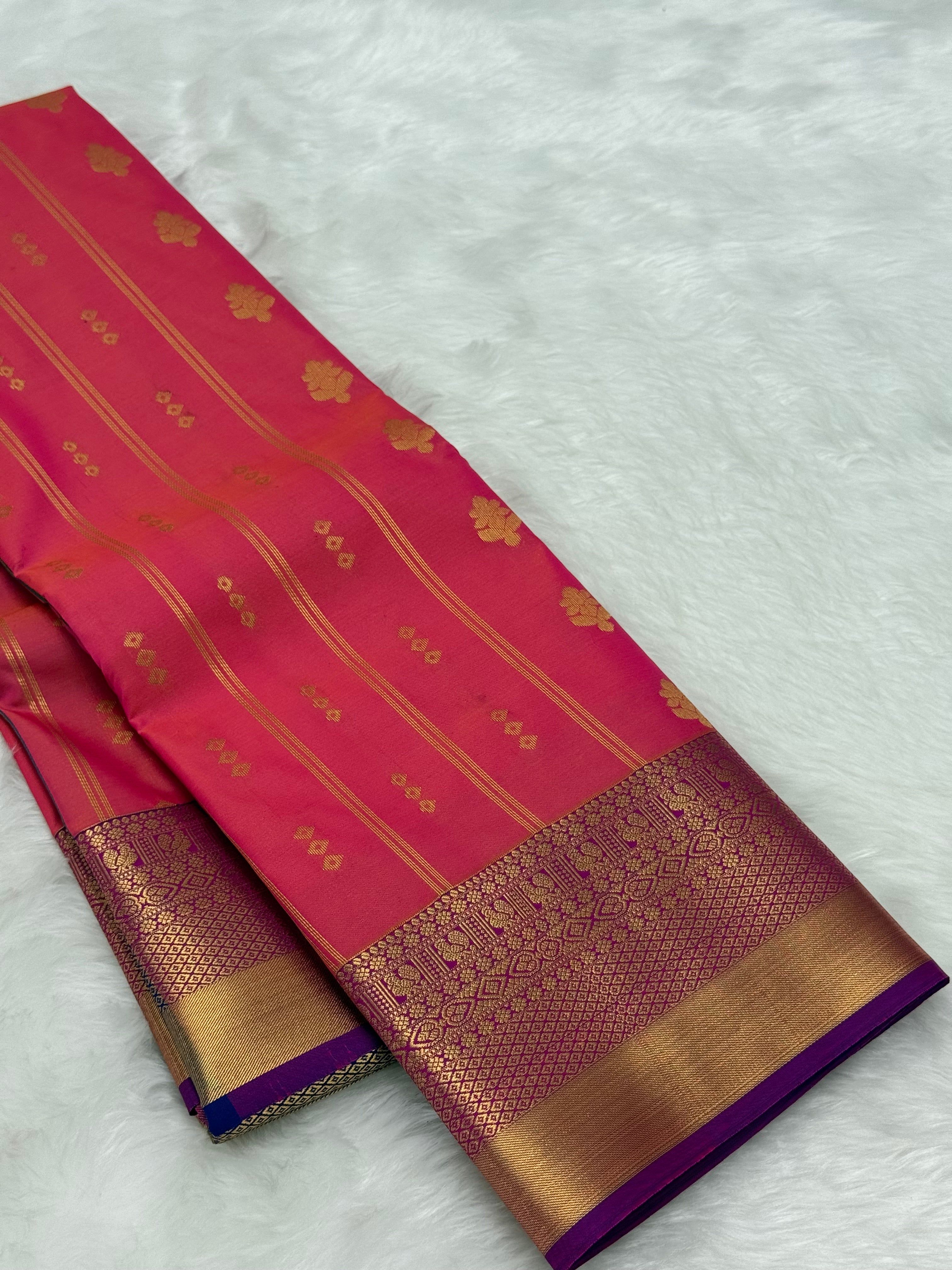 KARUNYA'S SPECIAL SOFT SILK SAREE - FRENCH ROSE