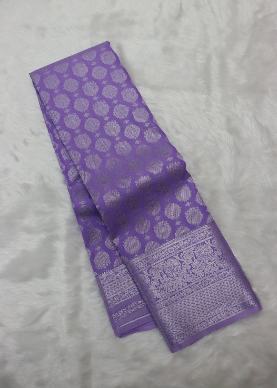 PREMIUM SEMI KANCHI SILK SAREE - LAVENDER