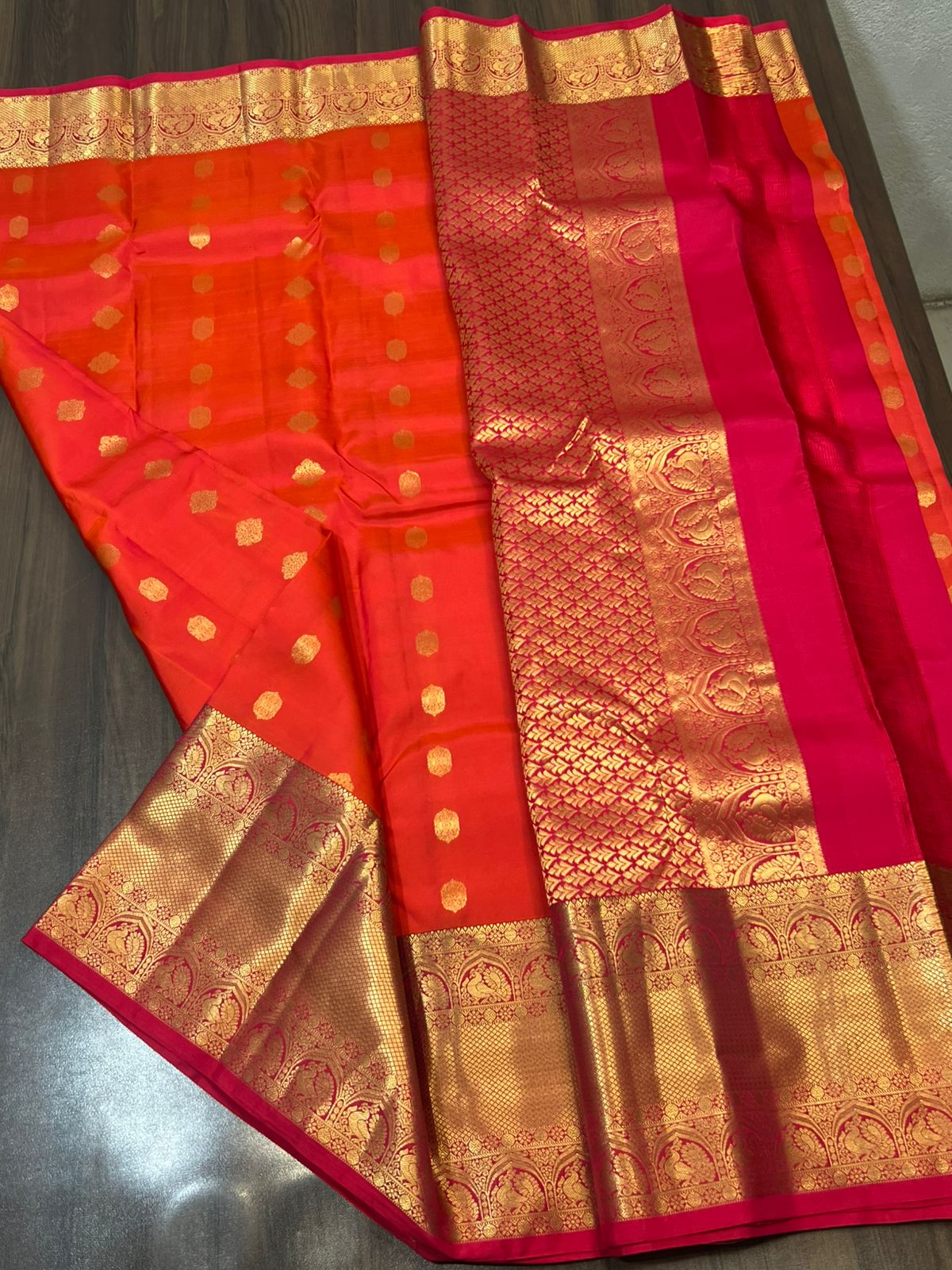 KANCHIPURAM PURE SILK SAREE | SILKMARK® CERTIFIED - VERMILLION