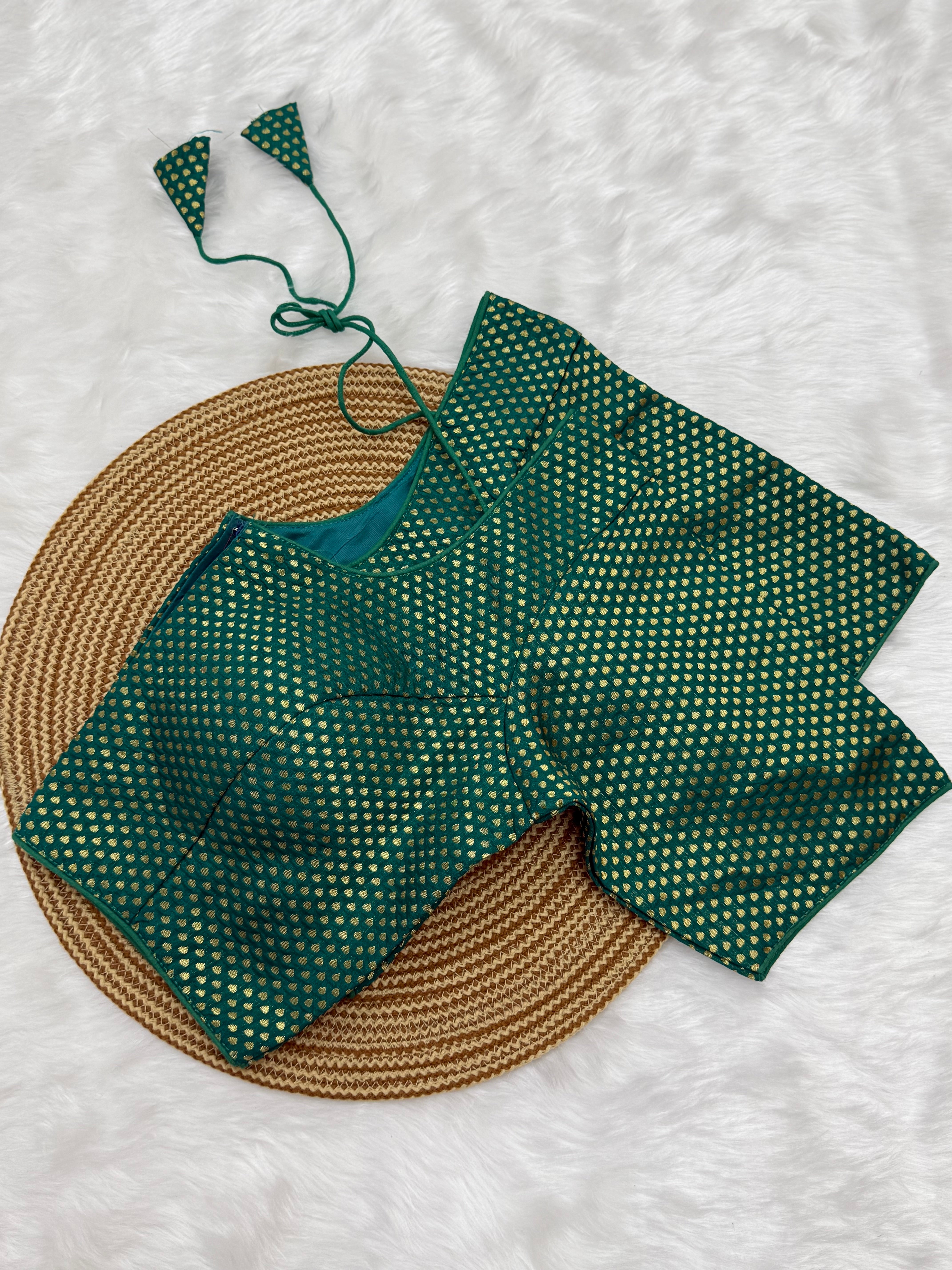 READYMADE JACQUARD SAREE BLOUSE
