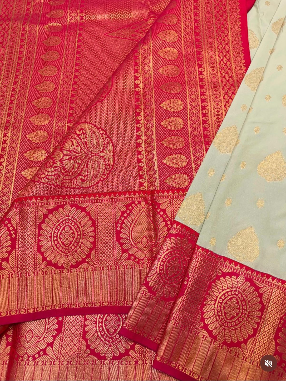 PREMIUM SEMI KANCHI SILK SAREE - CREAM GREY