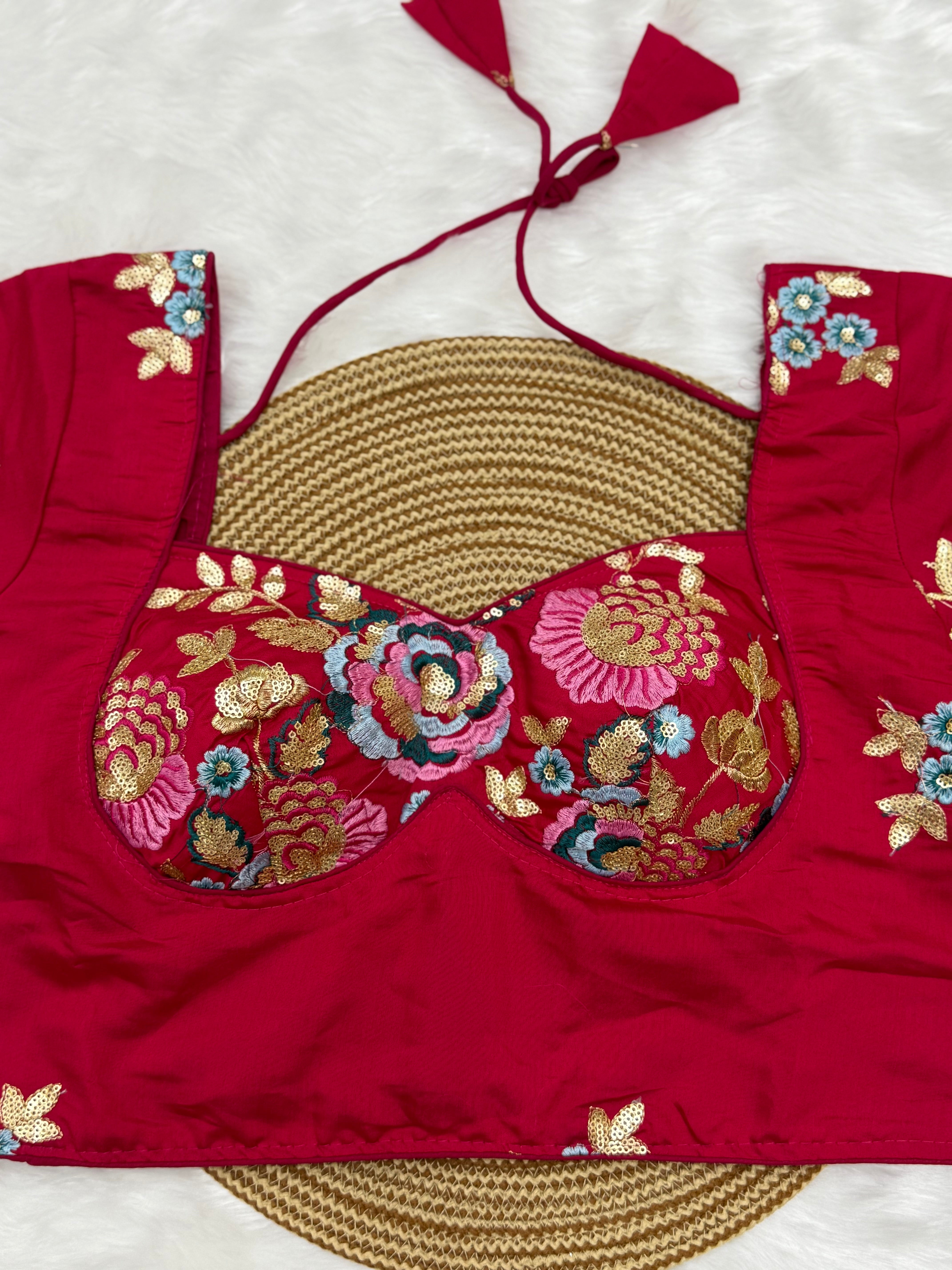 DESIGNER EMBRO-SEQUIN WORK BLOUSE