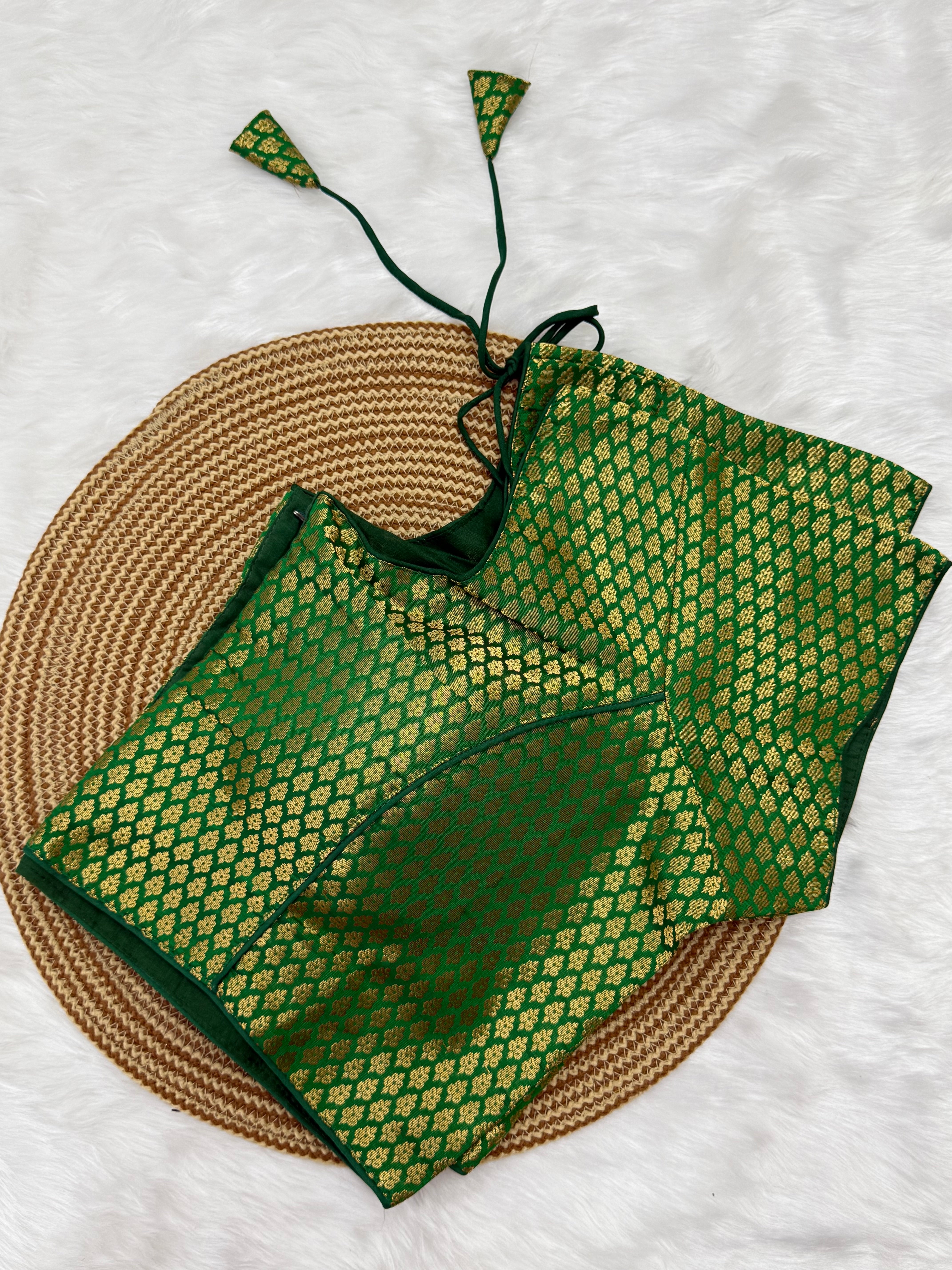 READYMADE JACQUARD SAREE BLOUSE