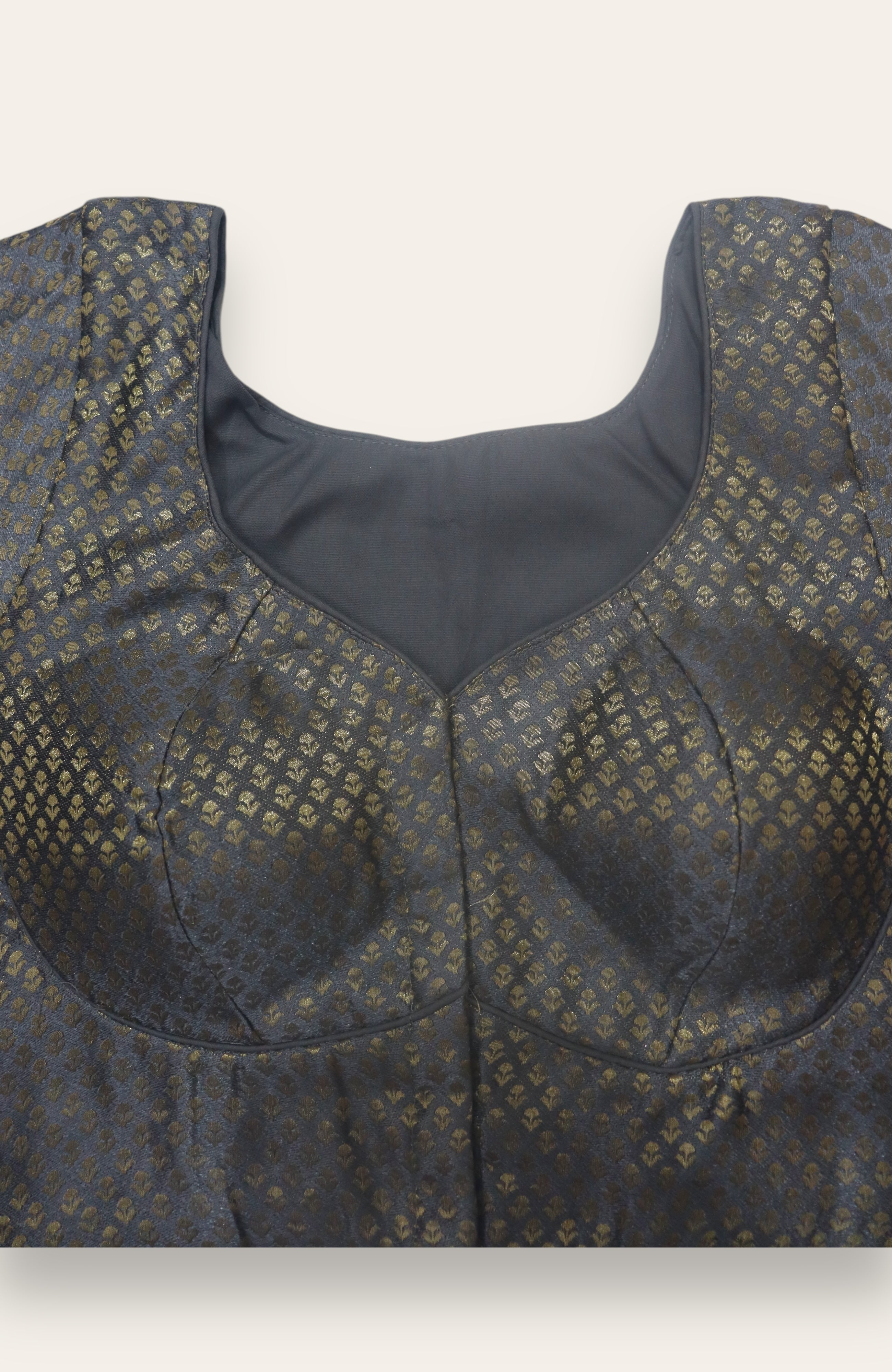 DESIGNER READYMADE BLOUSE - GREY