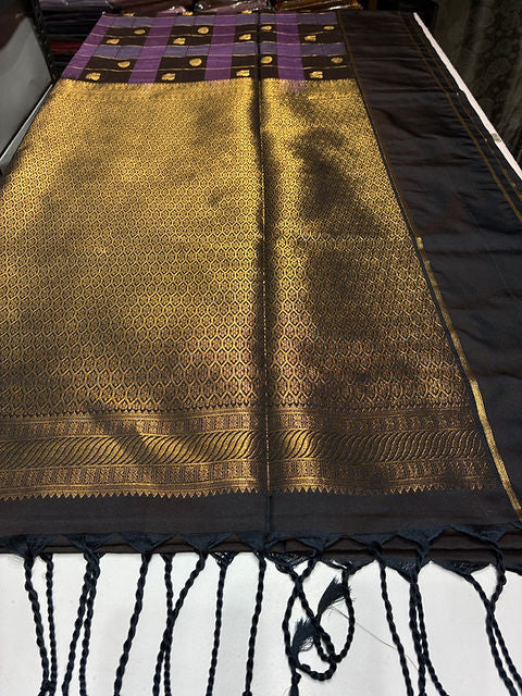 PREMIUM TRUFFLE LAVENDER PAALUM PAZHAMUM SAREE