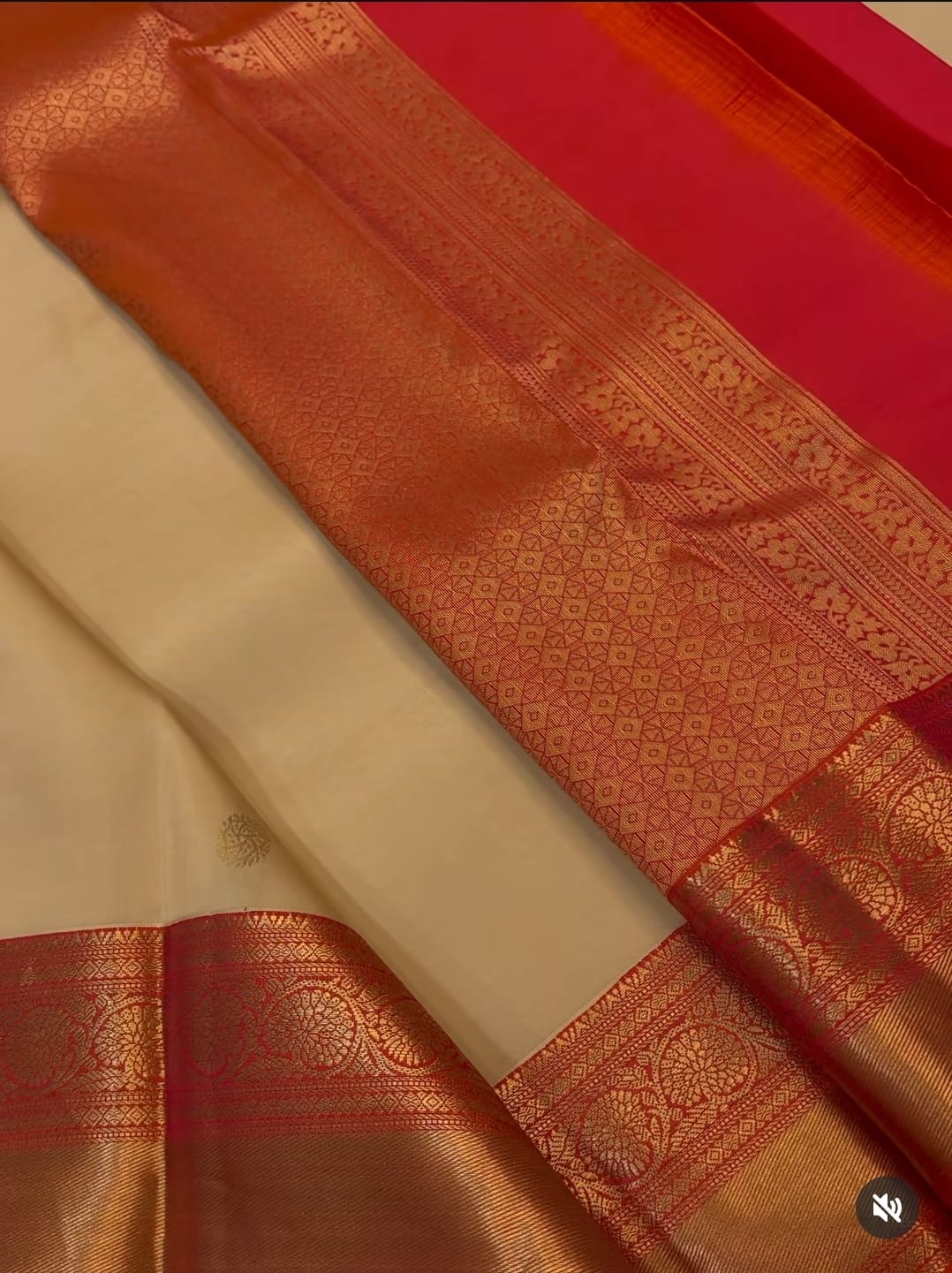 KANCHIPURAM PURE SILK SAREE | SILKMARK® CERTIFIED - CREAM