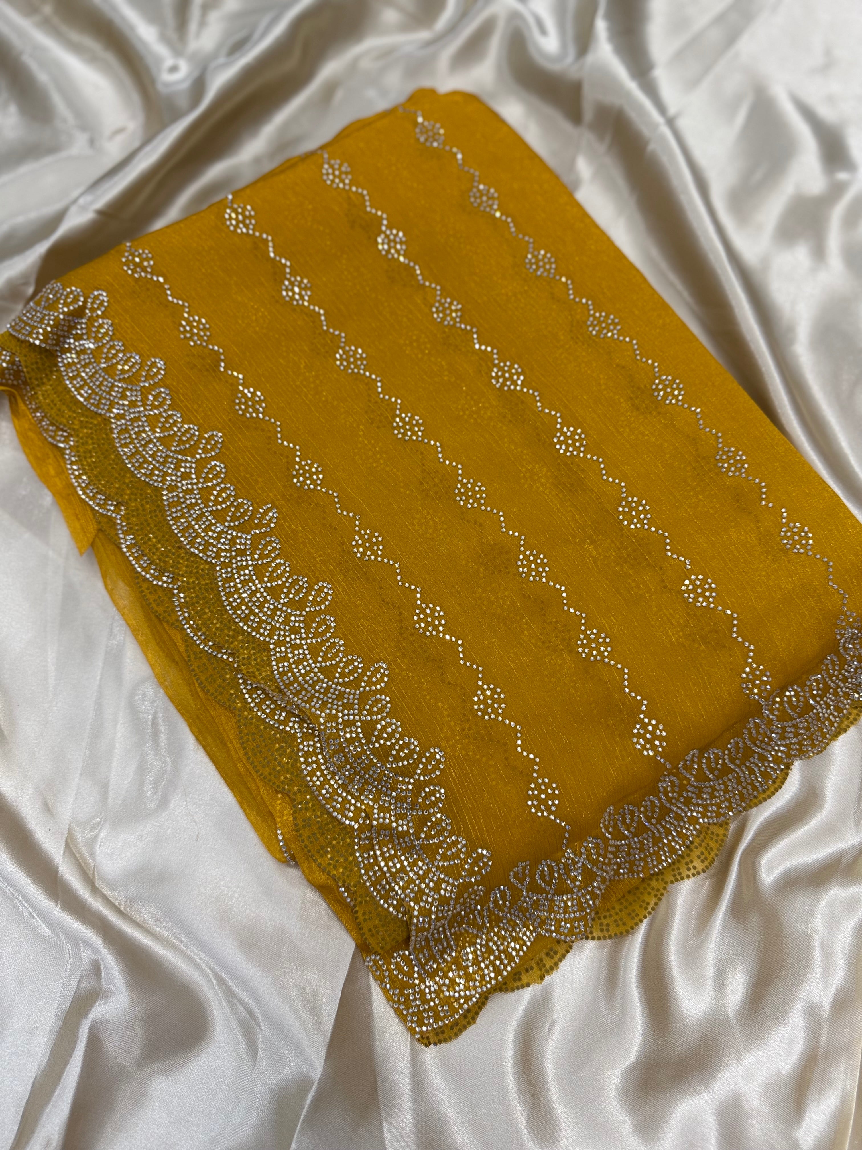 PREMIUM DESIGNER FANCY SAREE - AMBER